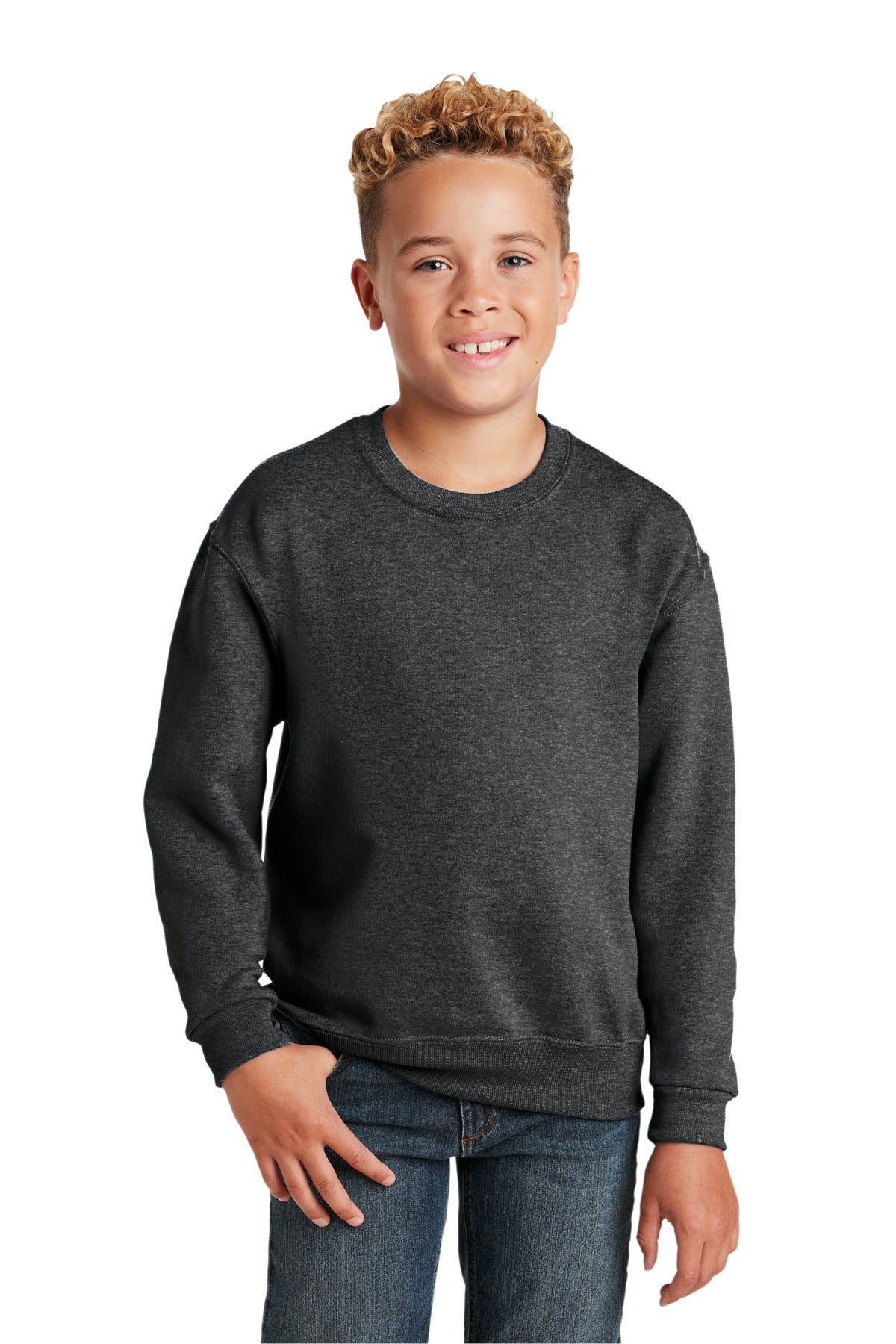 Jerzees   - Youth NuBlend   Crewneck Sweatshirt.  562B