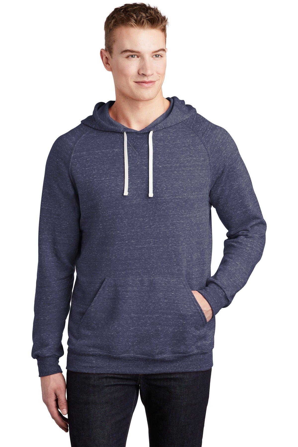 Jerzees    Snow Heather French Terry Raglan Hoodie 90M