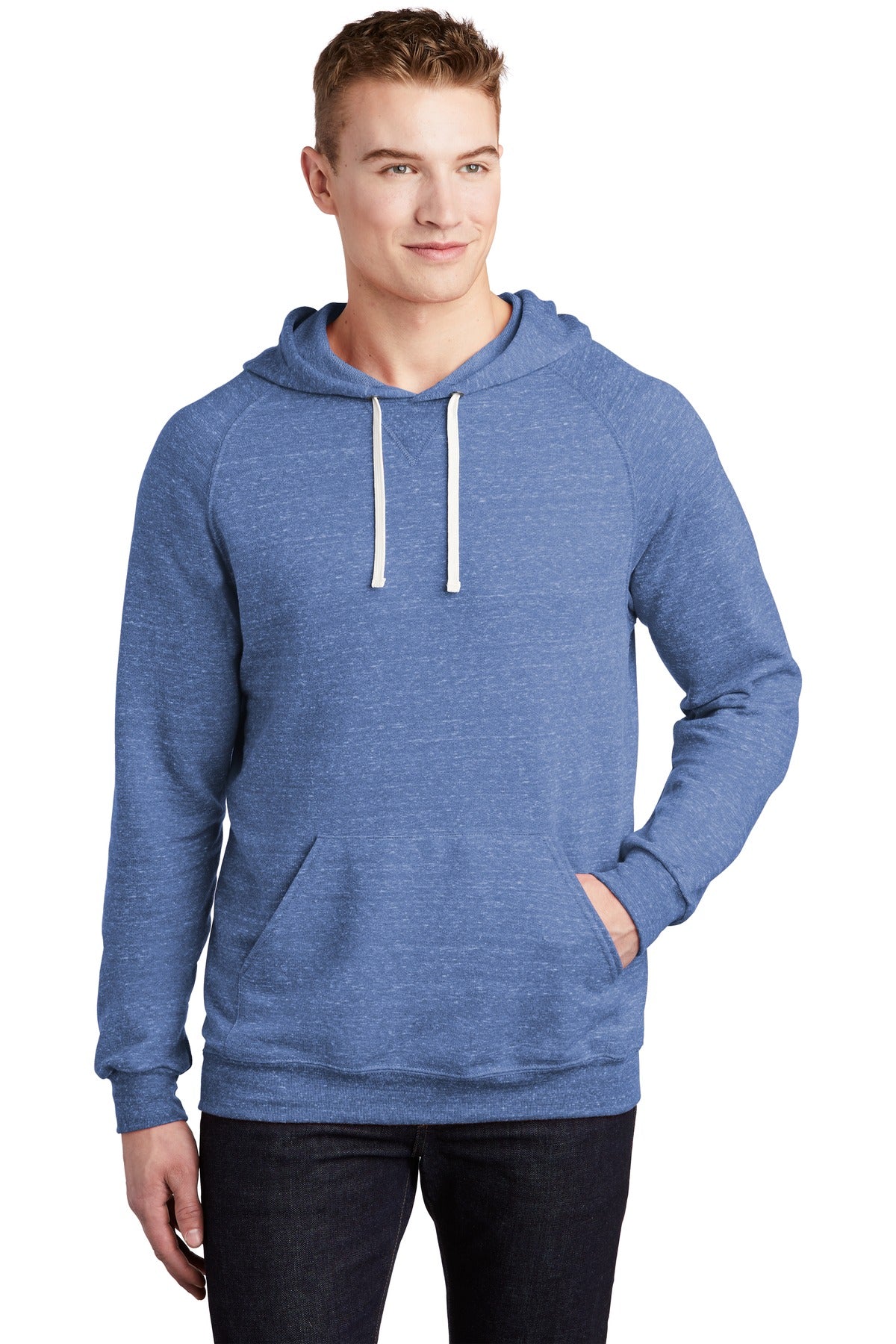 Jerzees    Snow Heather French Terry Raglan Hoodie 90M