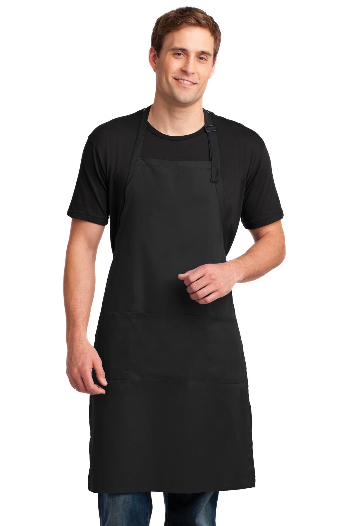 Port Authority   Easy Care Extra Long Bib Apron with Stain Release. A700