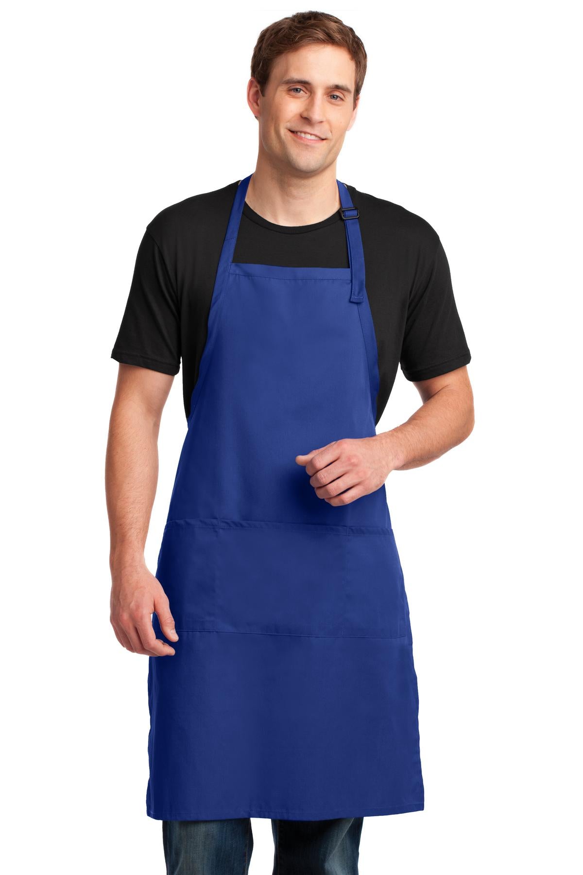 Port Authority   Easy Care Extra Long Bib Apron with Stain Release. A700