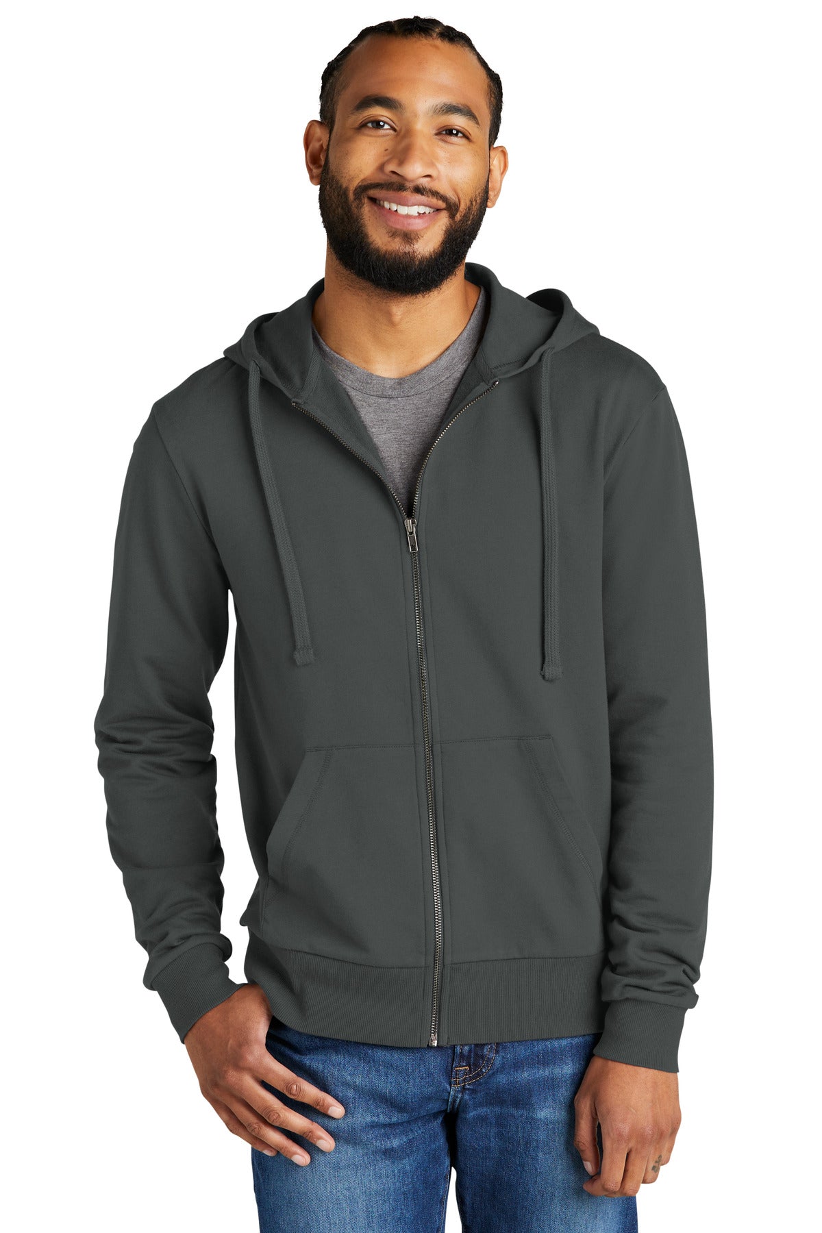 Allmade   Unisex Organic French Terry Full-Zip Hoodie AL4002