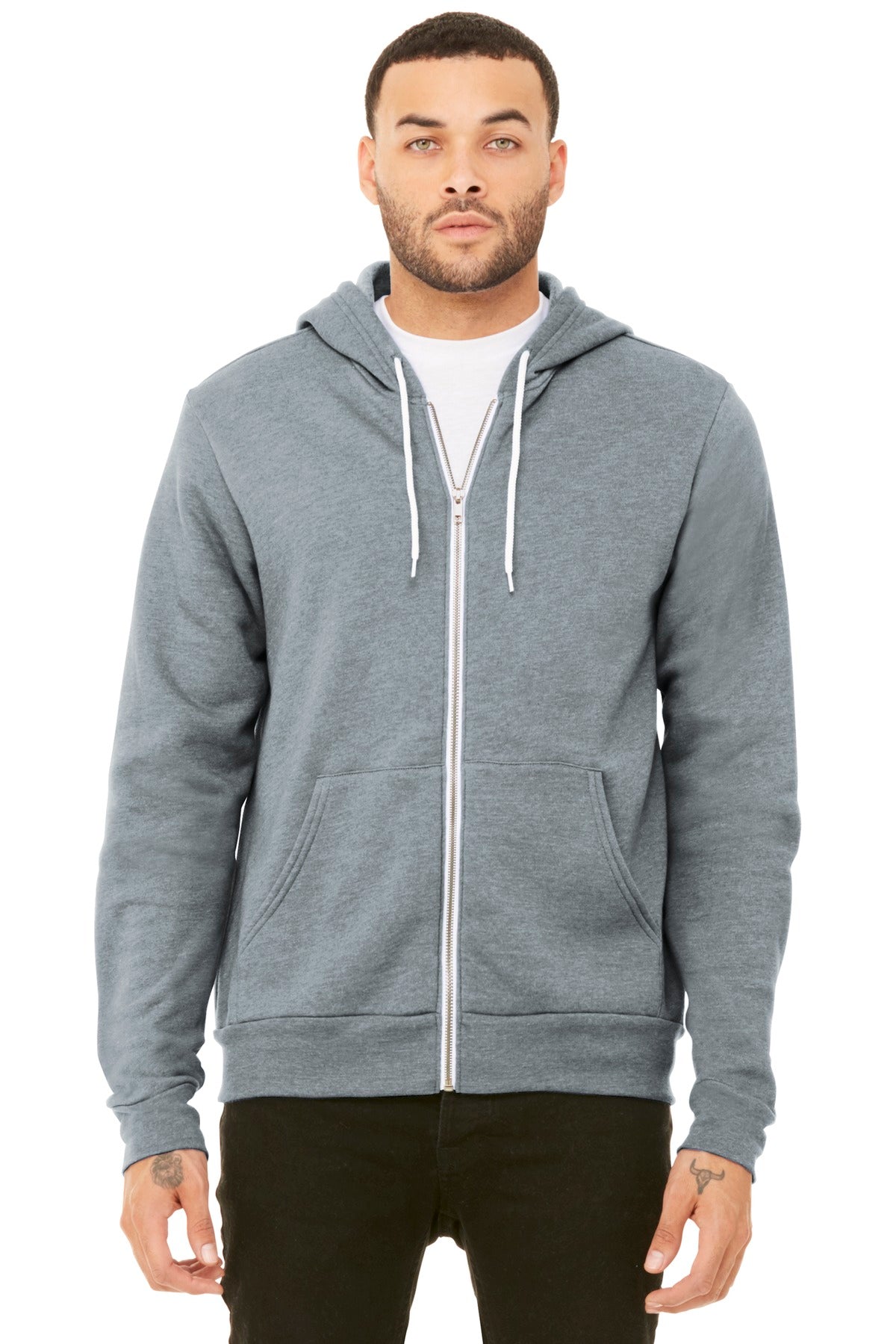 BELLA+CANVAS    Unisex Sponge Fleece Full-Zip Hoodie. BC3739