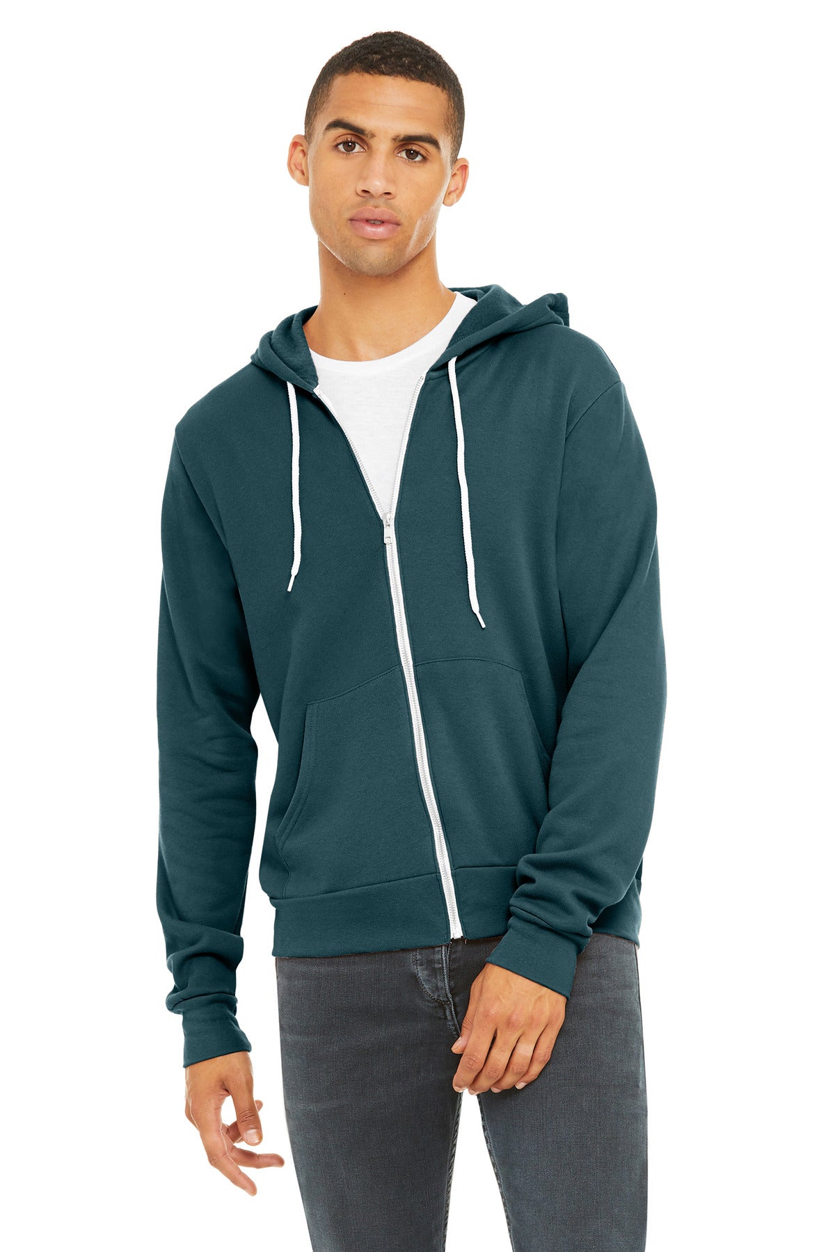 BELLA+CANVAS    Unisex Sponge Fleece Full-Zip Hoodie. BC3739