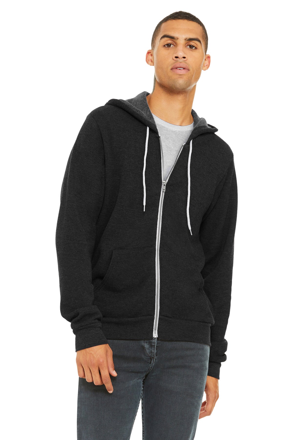 BELLA+CANVAS    Unisex Sponge Fleece Full-Zip Hoodie. BC3739