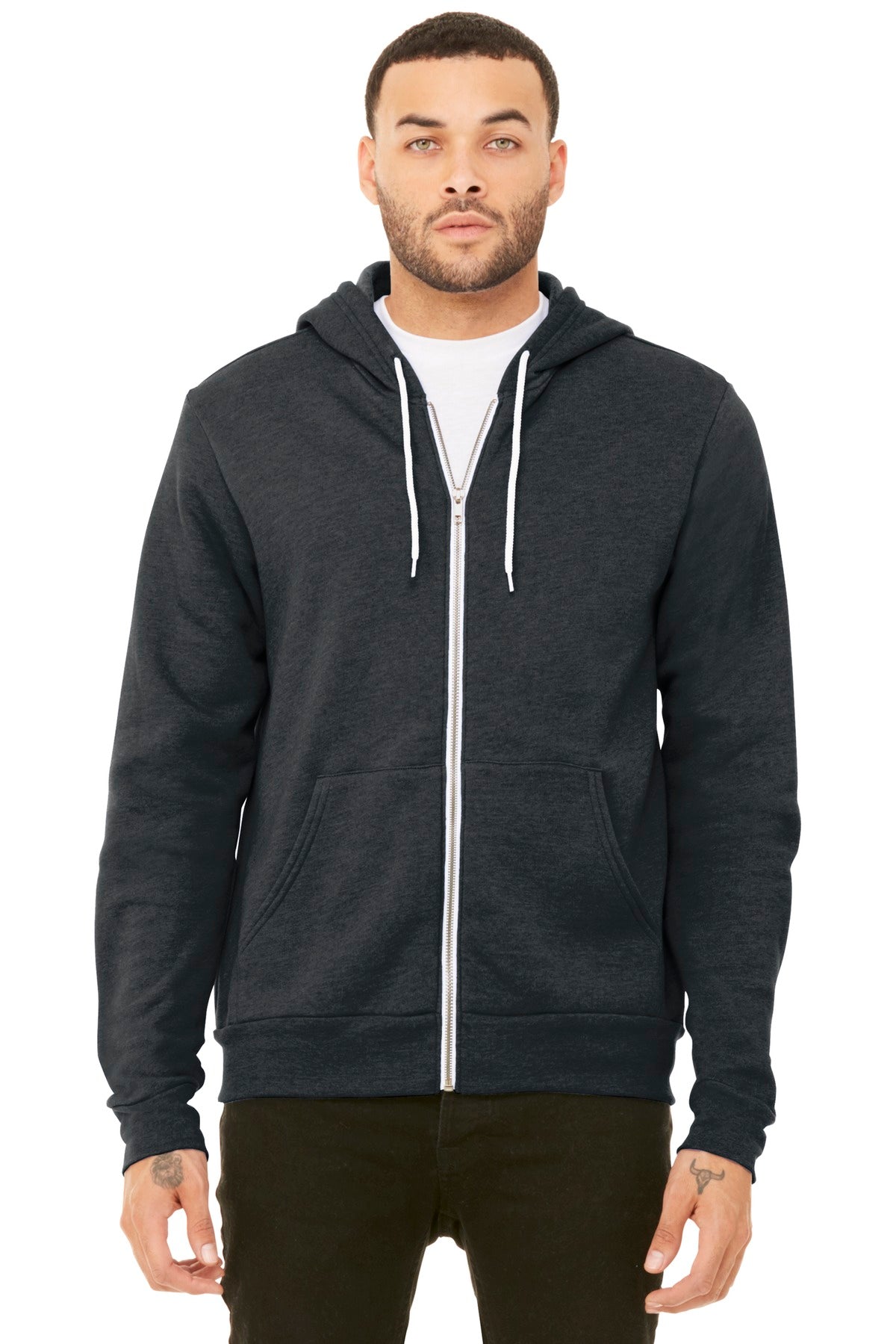 BELLA+CANVAS    Unisex Sponge Fleece Full-Zip Hoodie. BC3739