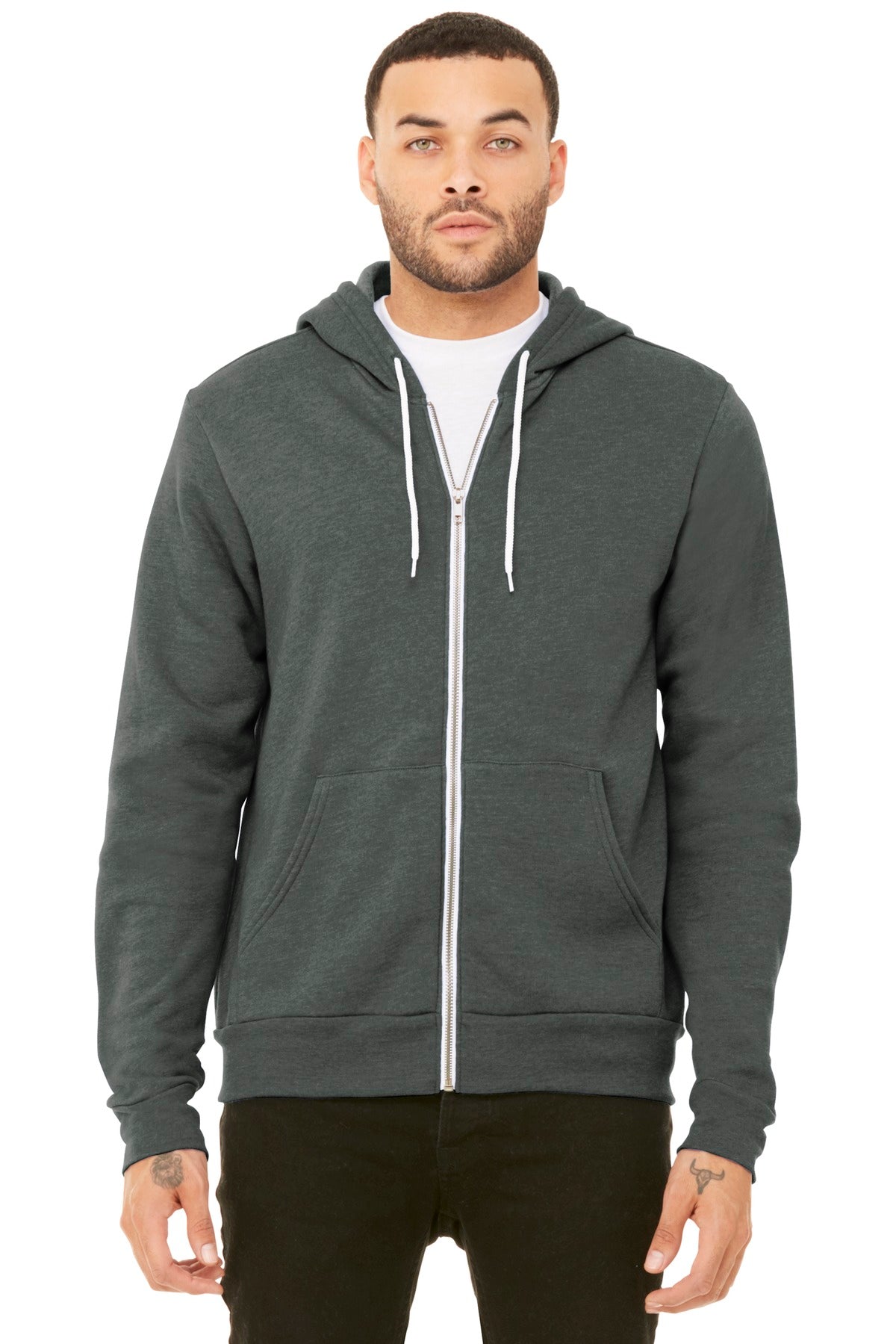 BELLA+CANVAS    Unisex Sponge Fleece Full-Zip Hoodie. BC3739