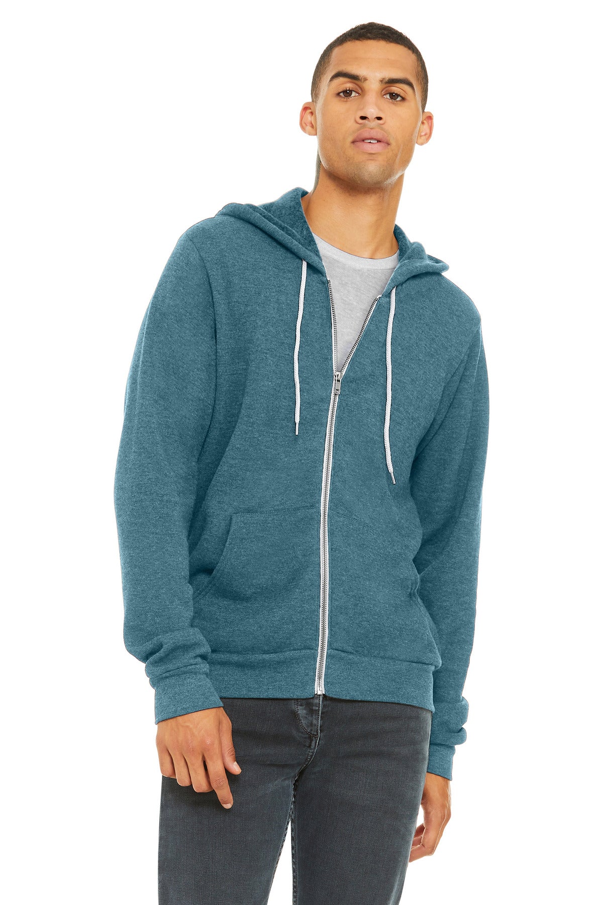 BELLA+CANVAS    Unisex Sponge Fleece Full-Zip Hoodie. BC3739