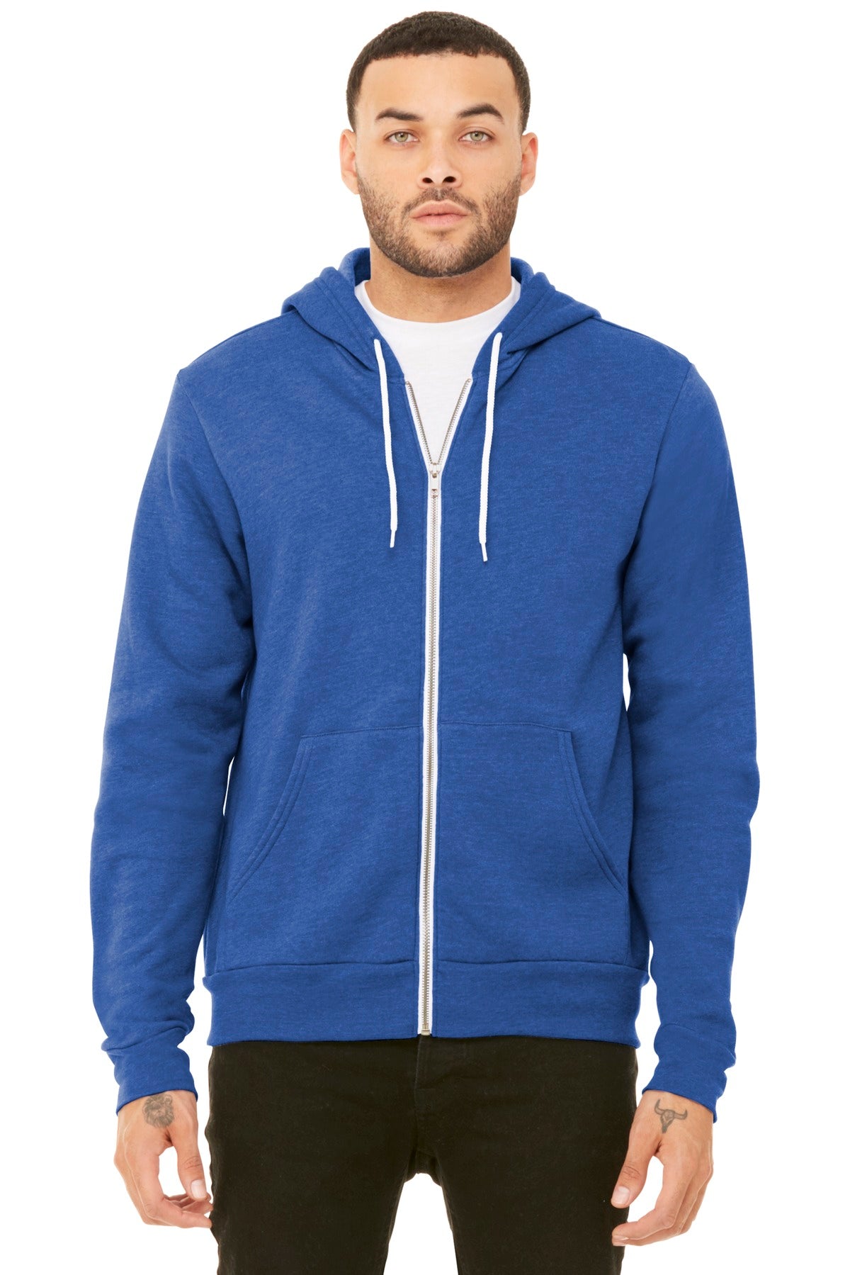 BELLA+CANVAS    Unisex Sponge Fleece Full-Zip Hoodie. BC3739