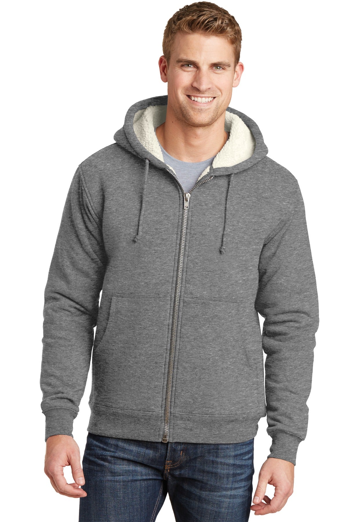 CornerStone   Heavyweight Sherpa-Lined Hooded Fleece Jacket. CS625