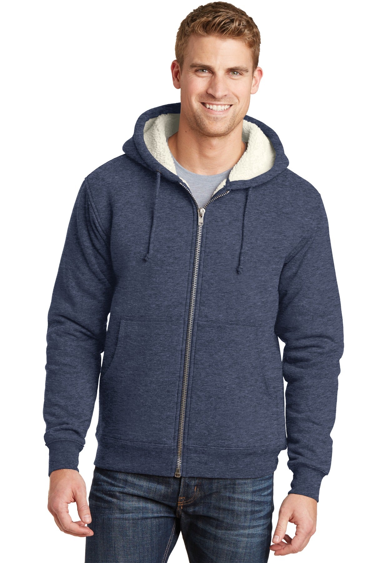 CornerStone   Heavyweight Sherpa-Lined Hooded Fleece Jacket. CS625