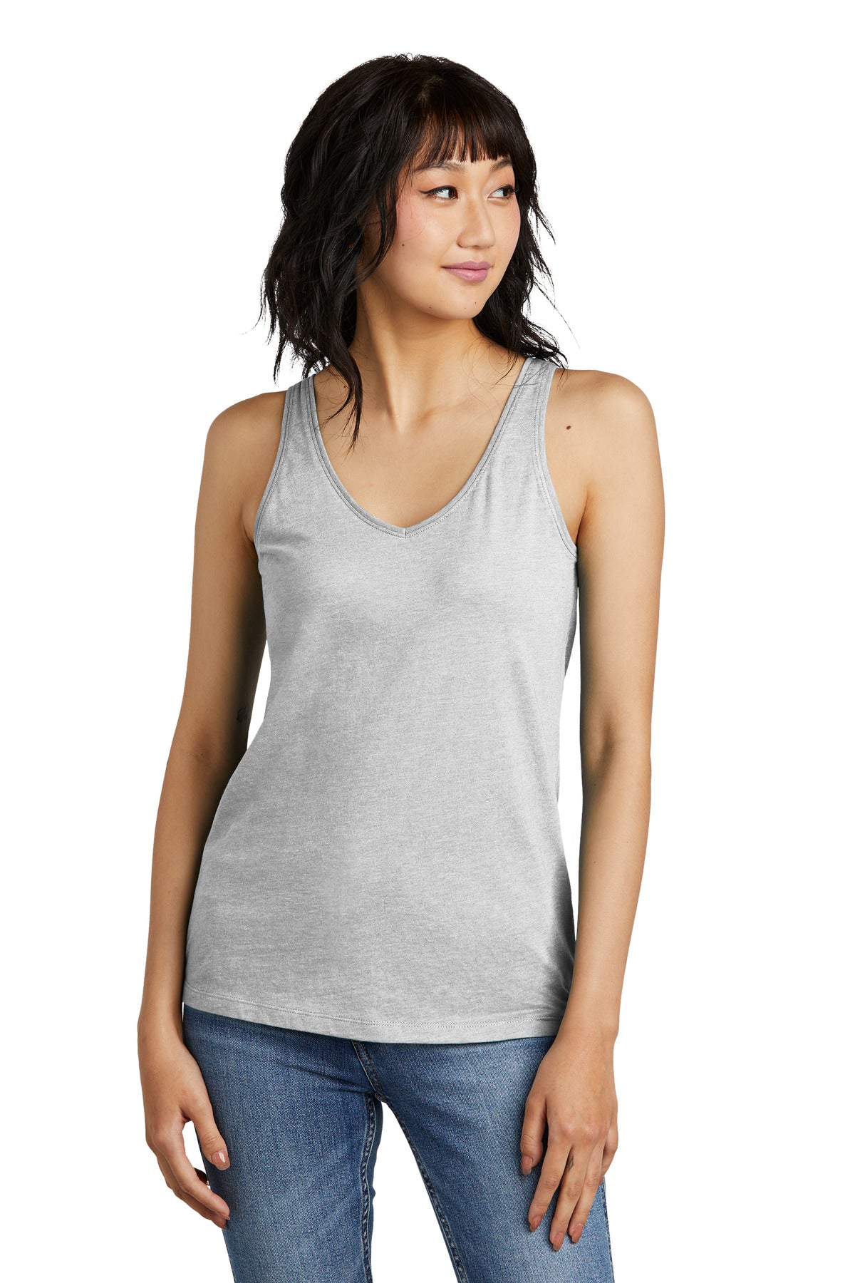 District    Feminine Perfect Blend   CVC V-Neck Tank DT154