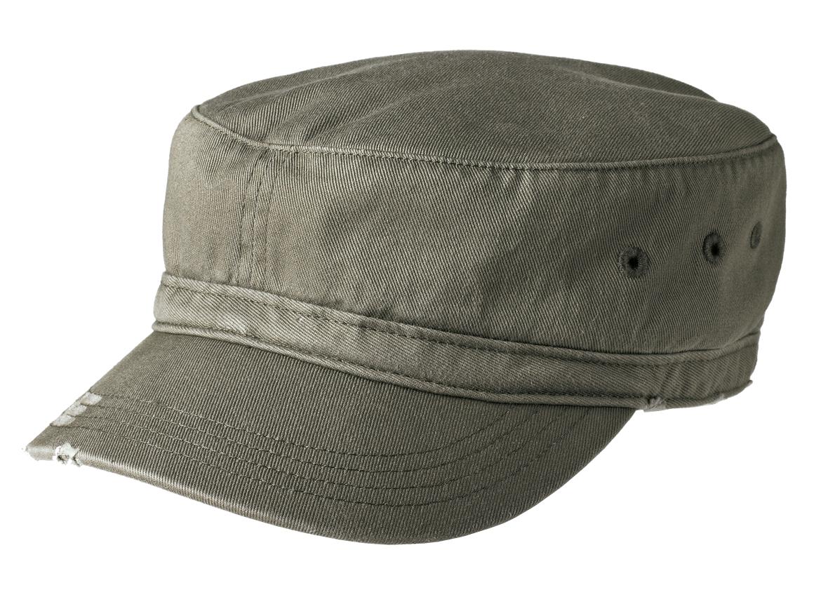 District   Distressed Military Hat.  DT605