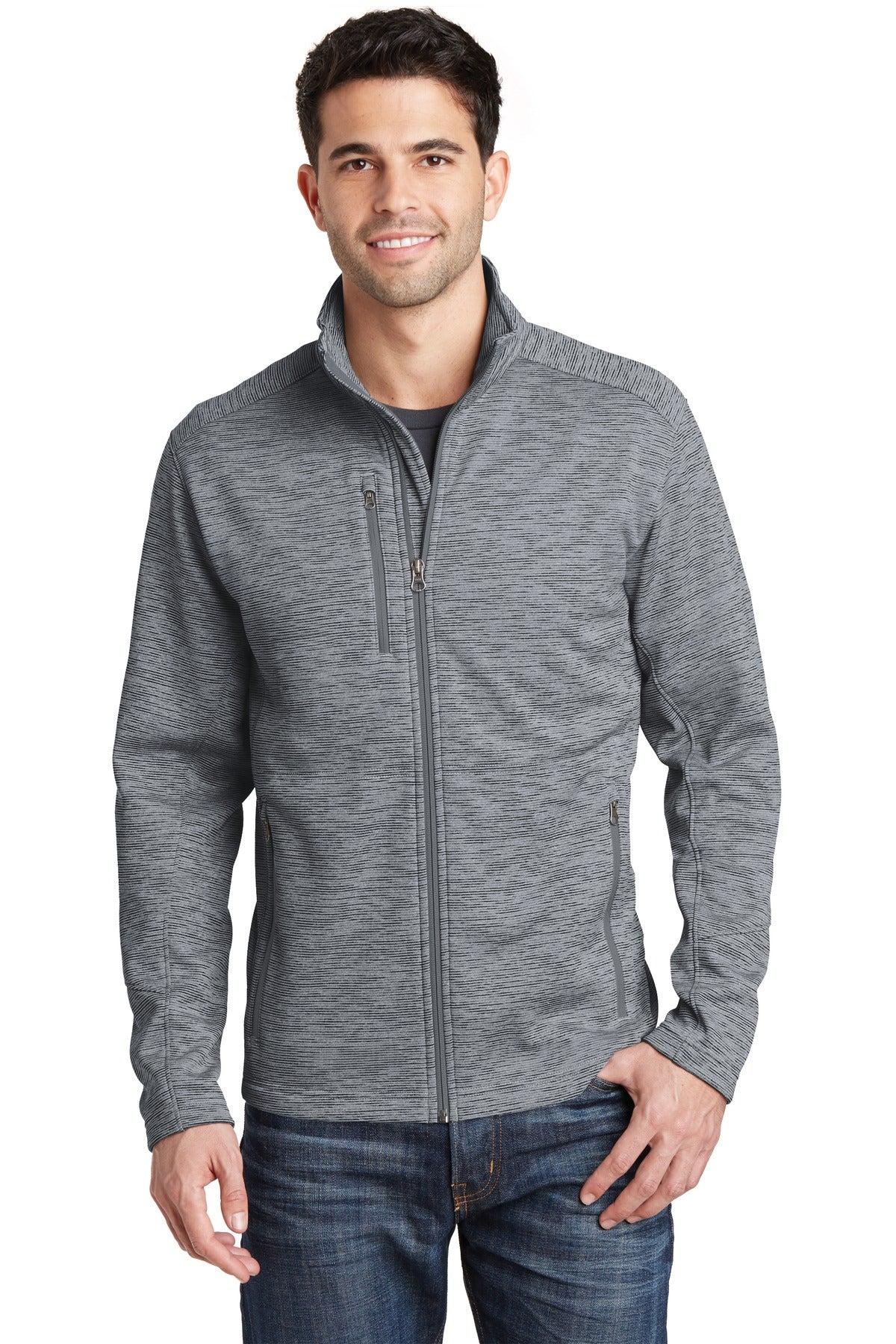 Port Authority   Digi Stripe Fleece Jacket. F231