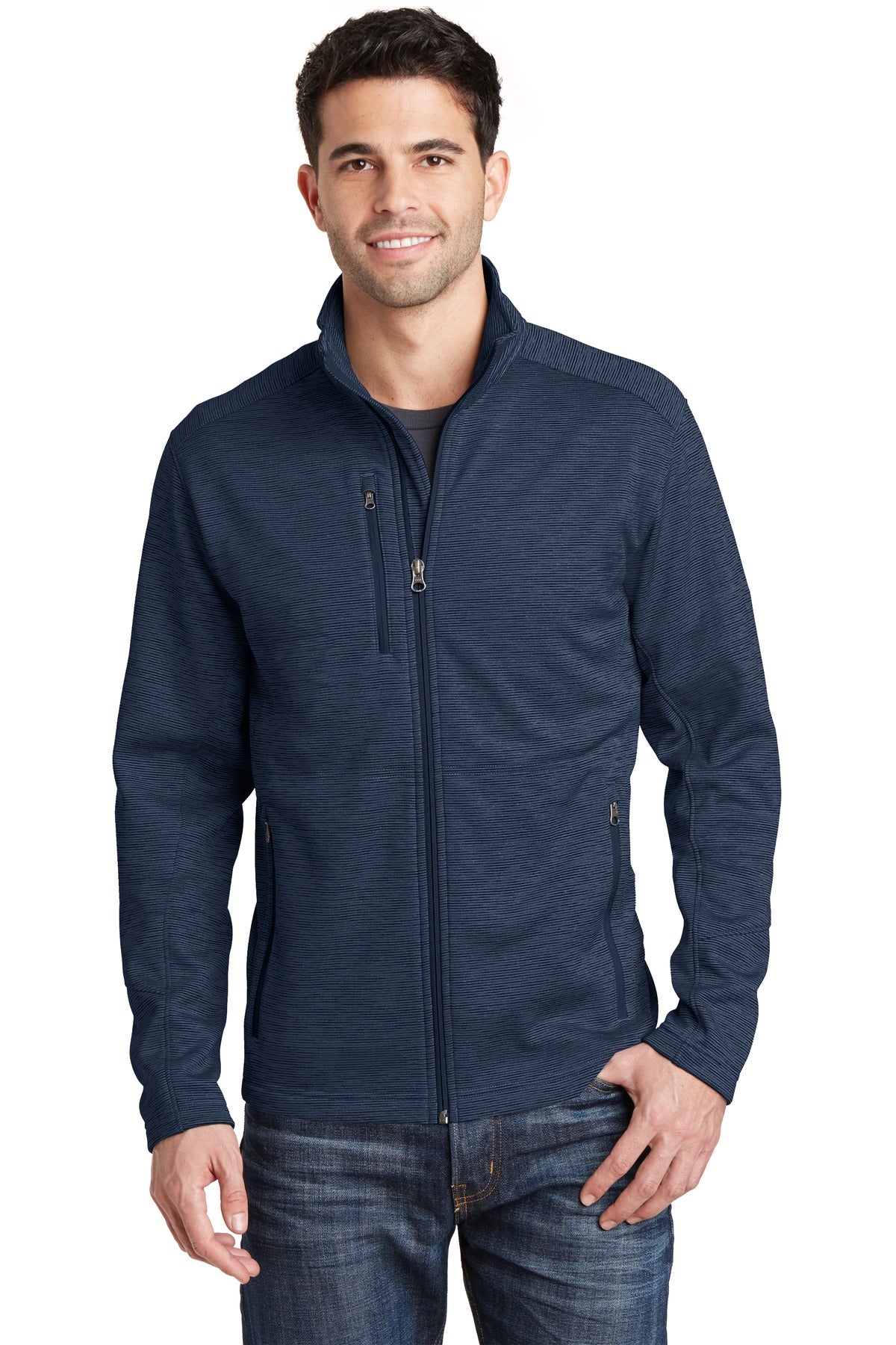 Port Authority   Digi Stripe Fleece Jacket. F231