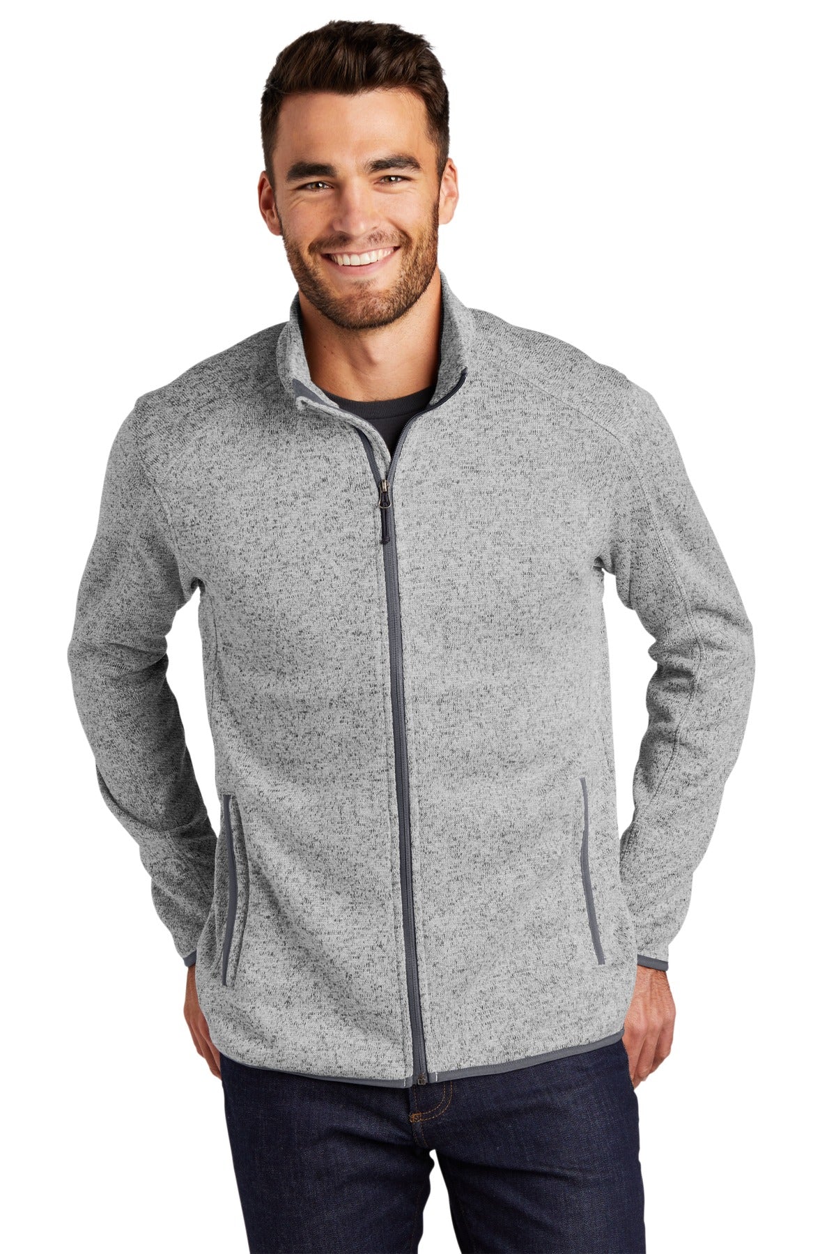 Port Authority   Sweater Fleece Jacket. F232