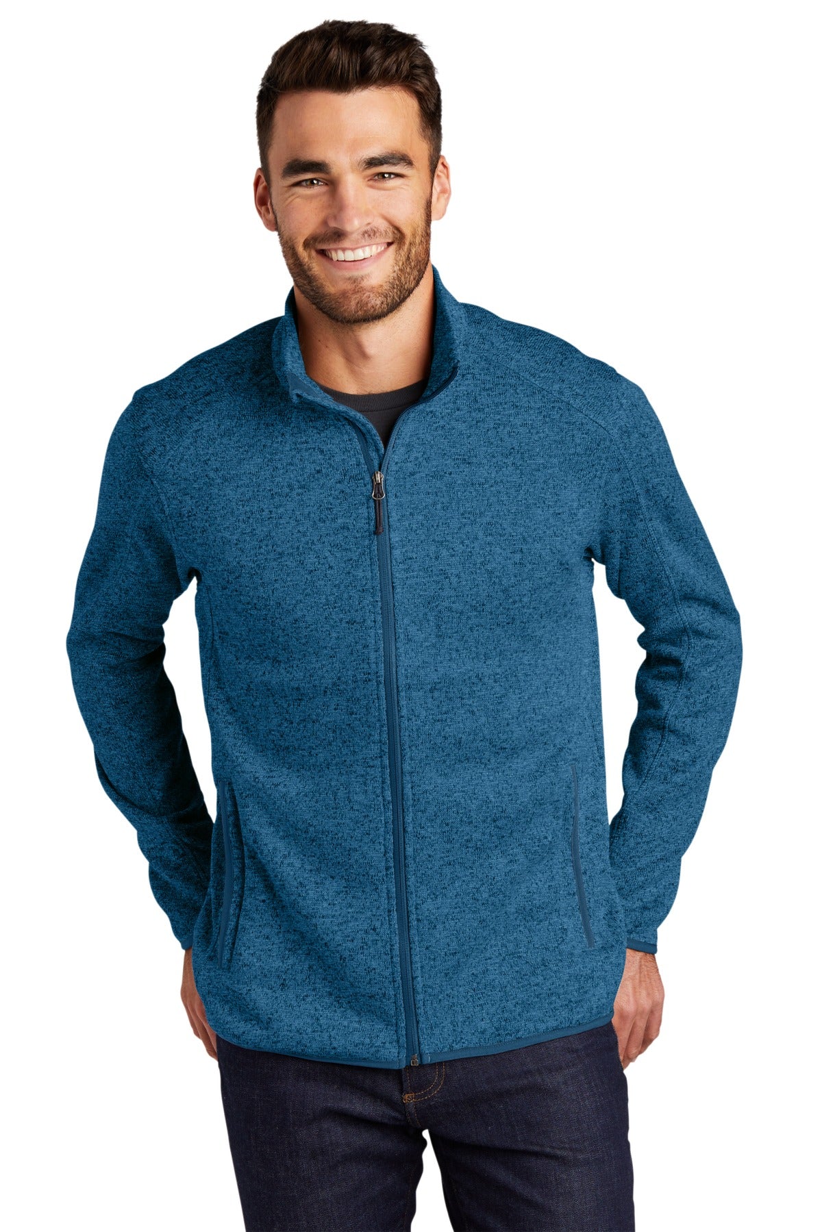 Port Authority   Sweater Fleece Jacket. F232