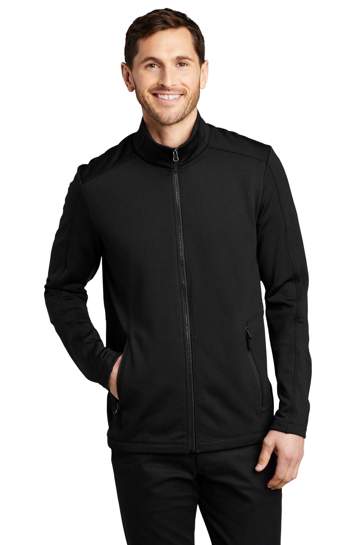 Port Authority    Grid Fleece Jacket. F239