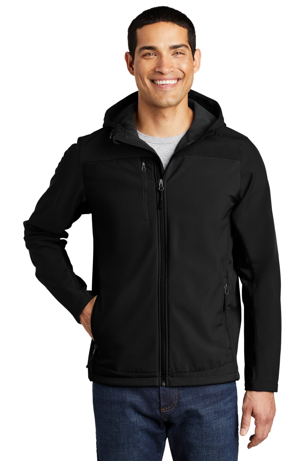 Port Authority   Hooded Core Soft Shell Jacket. J335