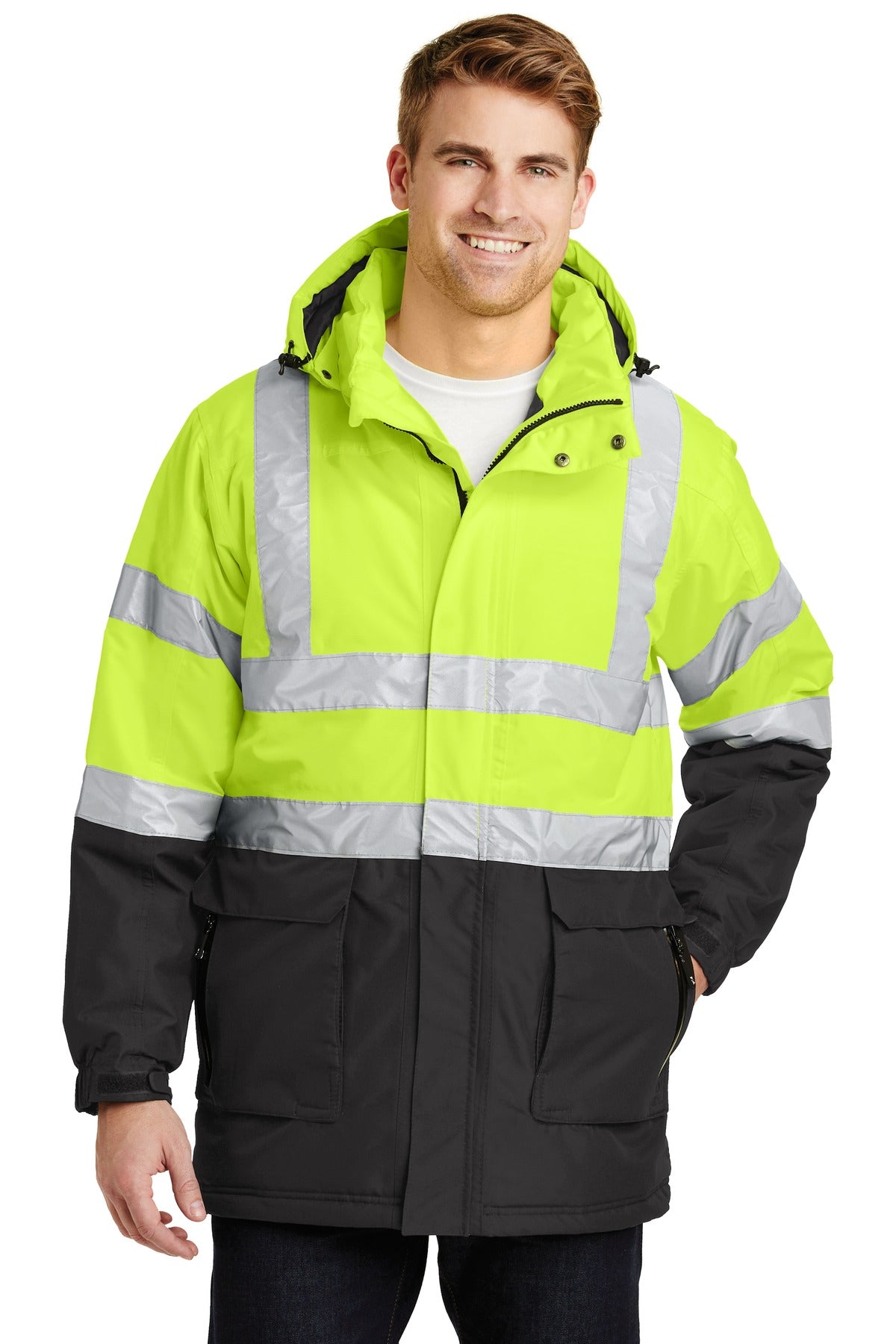 Port Authority   ANSI 107 Class 3 Safety Heavyweight Parka. J799S