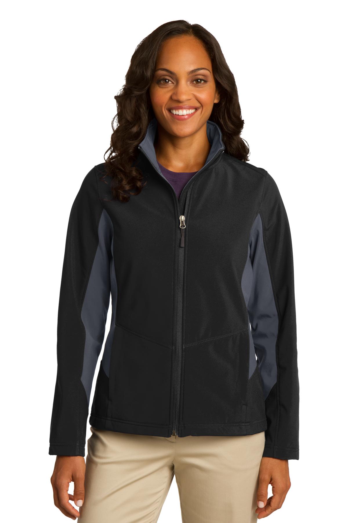 Port Authority    Feminine Core Colorblock Soft Shell Jacket. L318