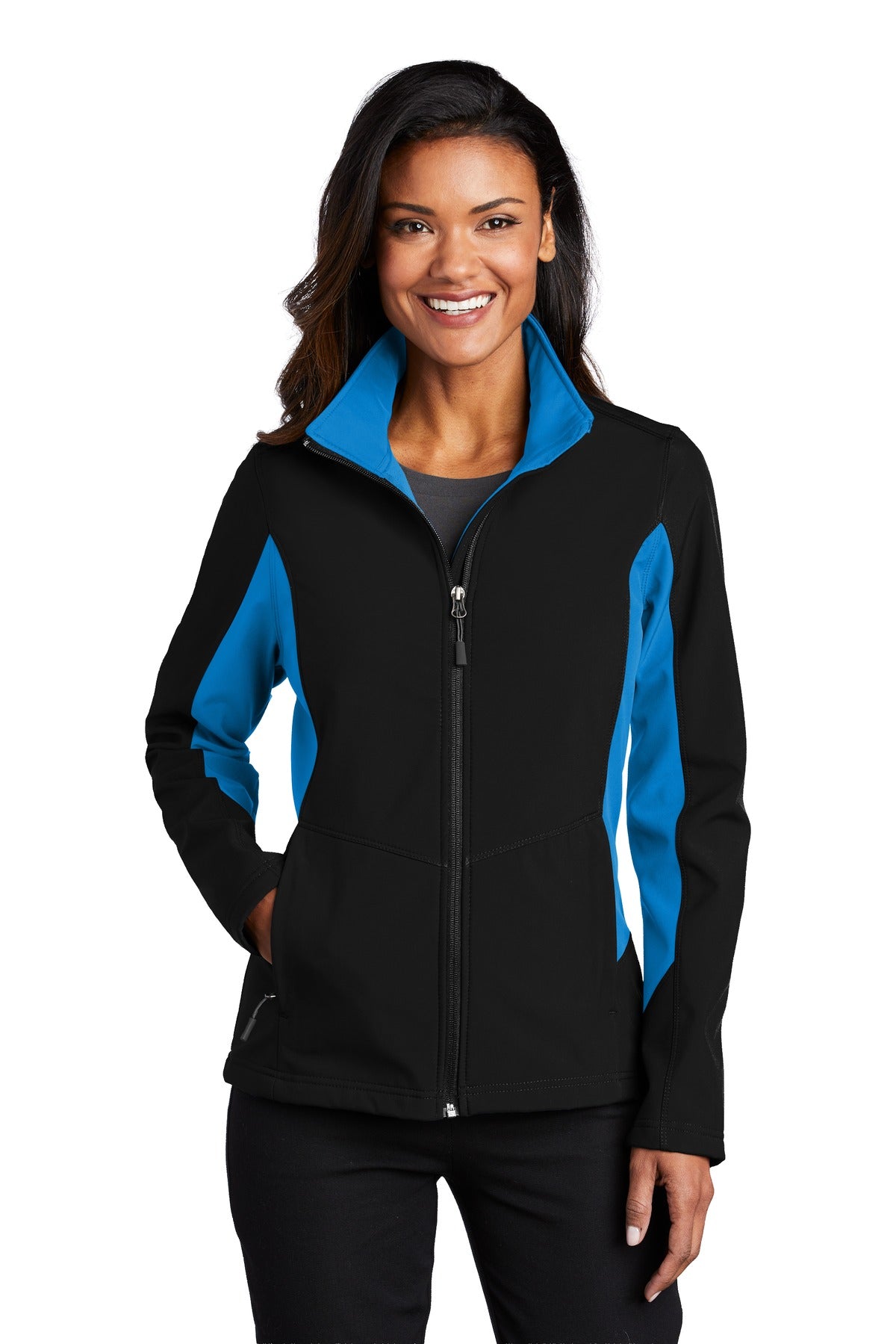 Port Authority    Feminine Core Colorblock Soft Shell Jacket. L318