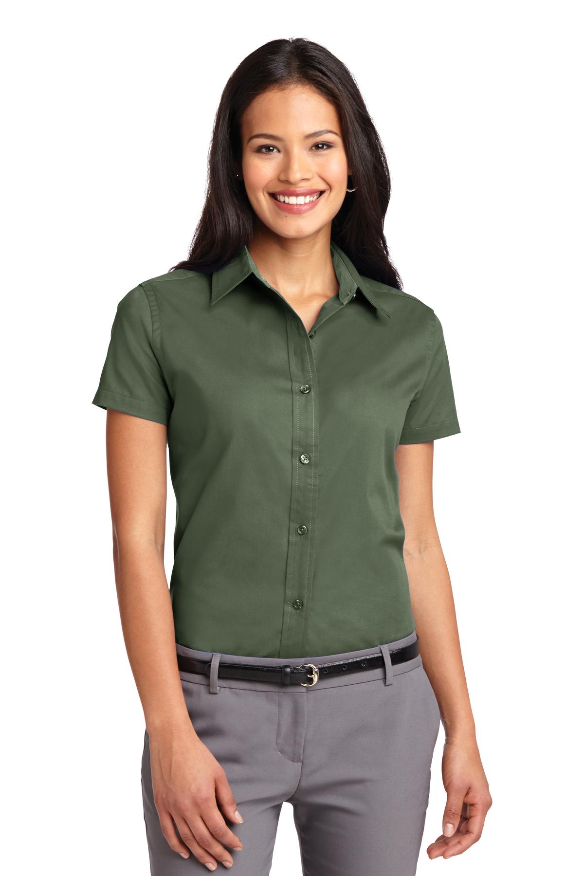 Port Authority    Feminine Short Sleeve Easy Care  Shirt.  L508