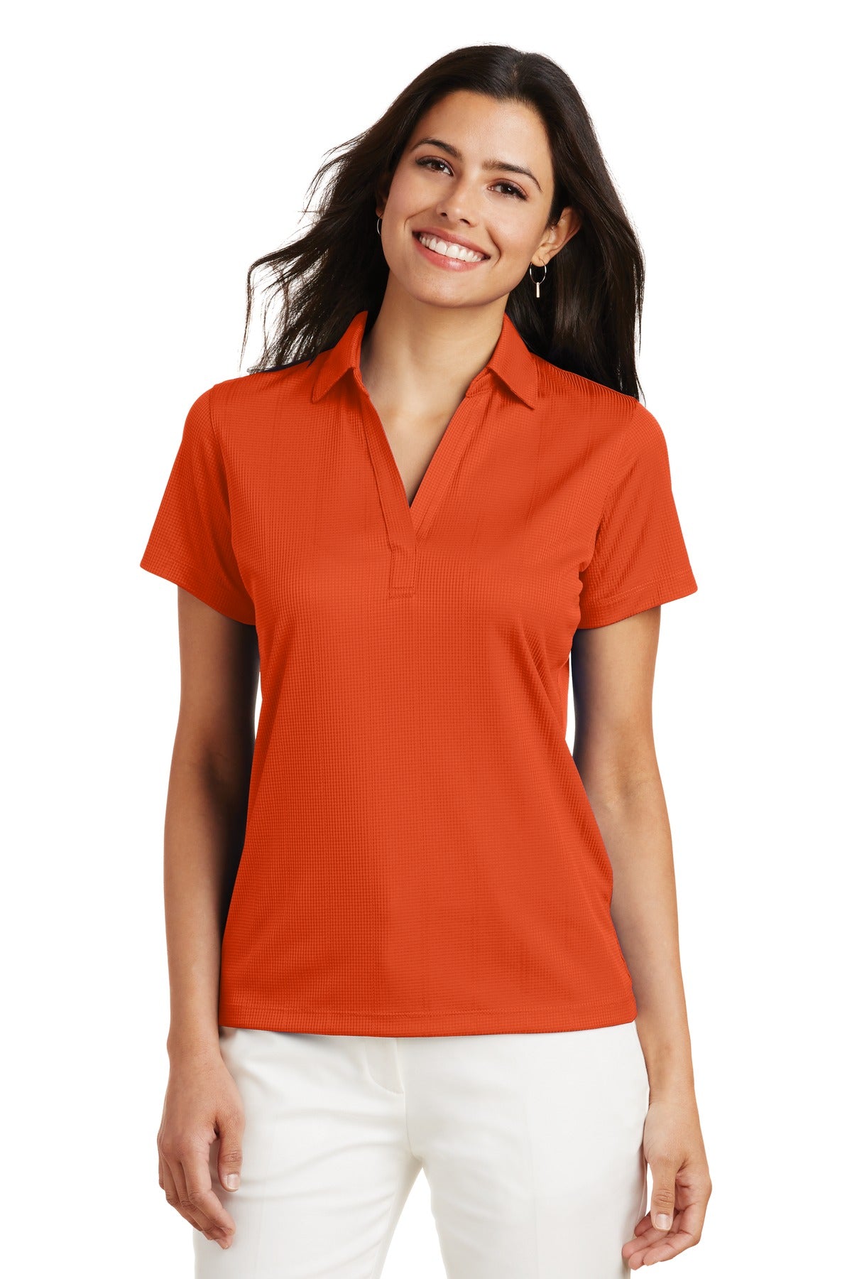 Port Authority    Feminine Performance Fine Jacquard Polo. L528