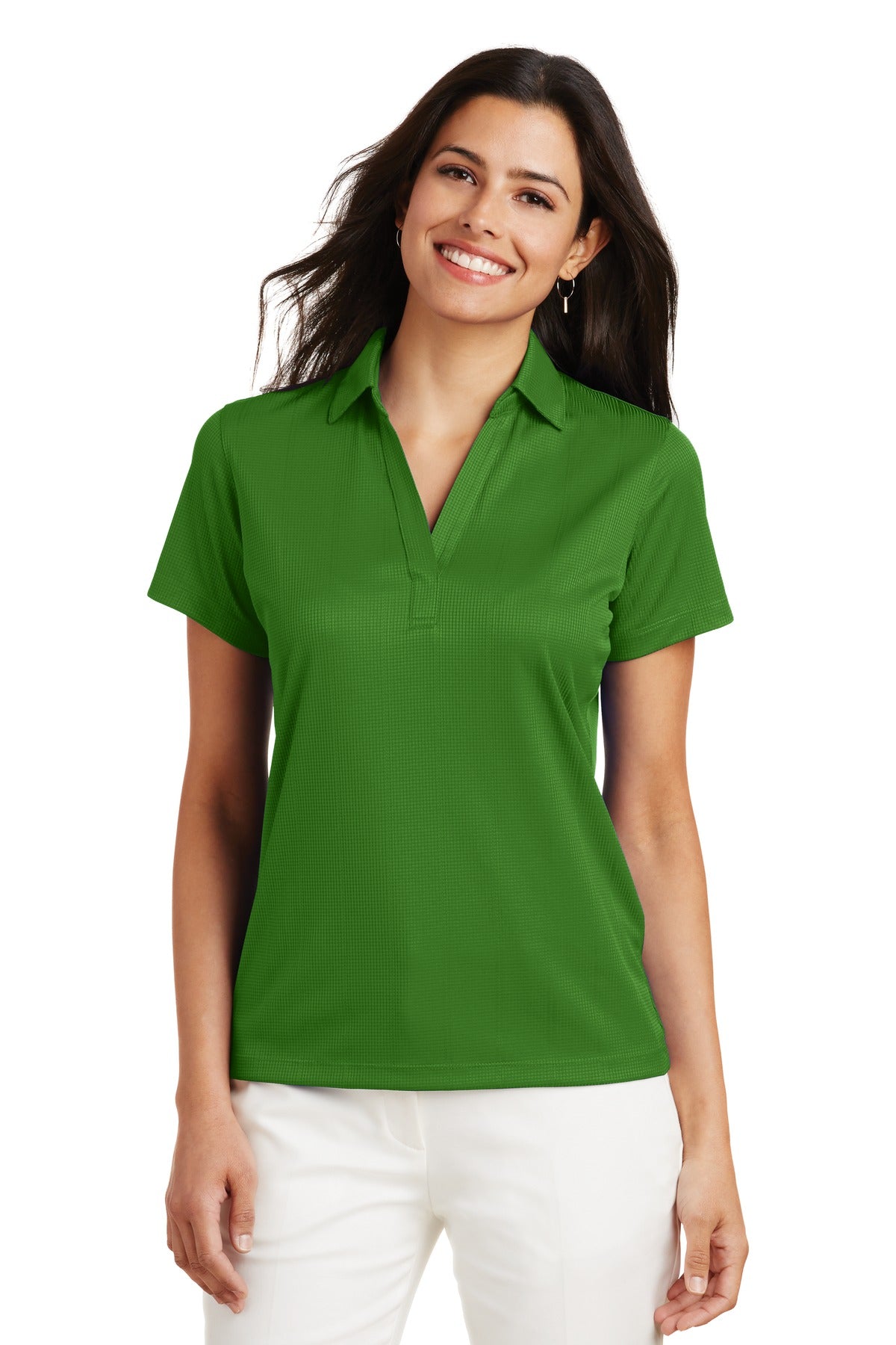 Port Authority    Feminine Performance Fine Jacquard Polo. L528