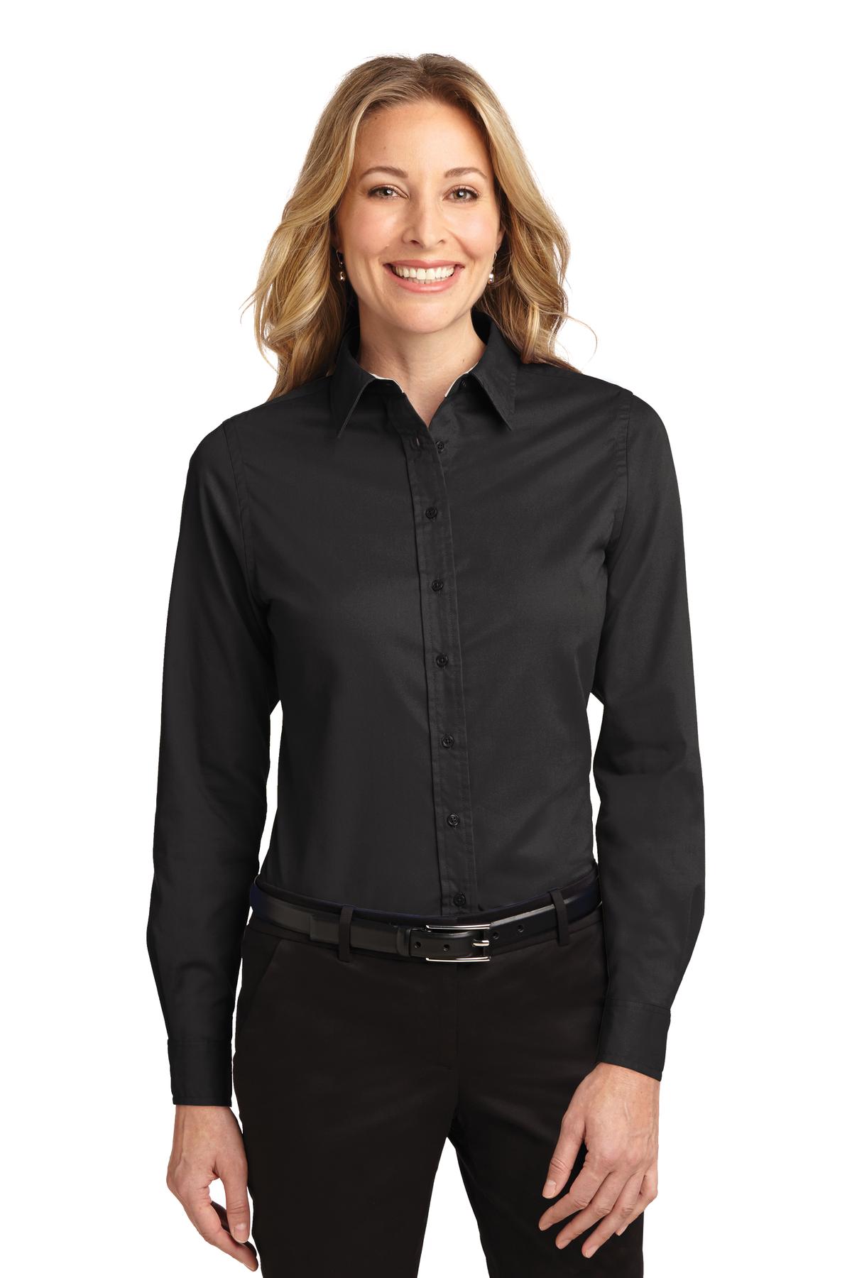 Port Authority    Feminine Long Sleeve Easy Care Shirt.  L608