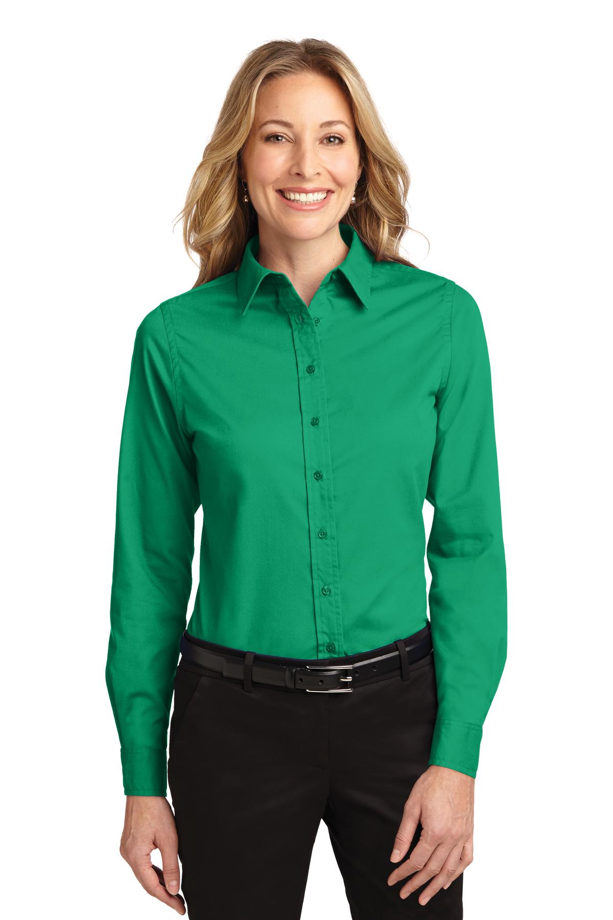 Port Authority    Feminine Long Sleeve Easy Care Shirt.  L608