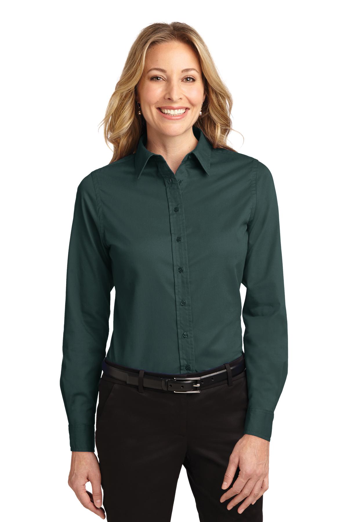 Port Authority    Feminine Long Sleeve Easy Care Shirt.  L608