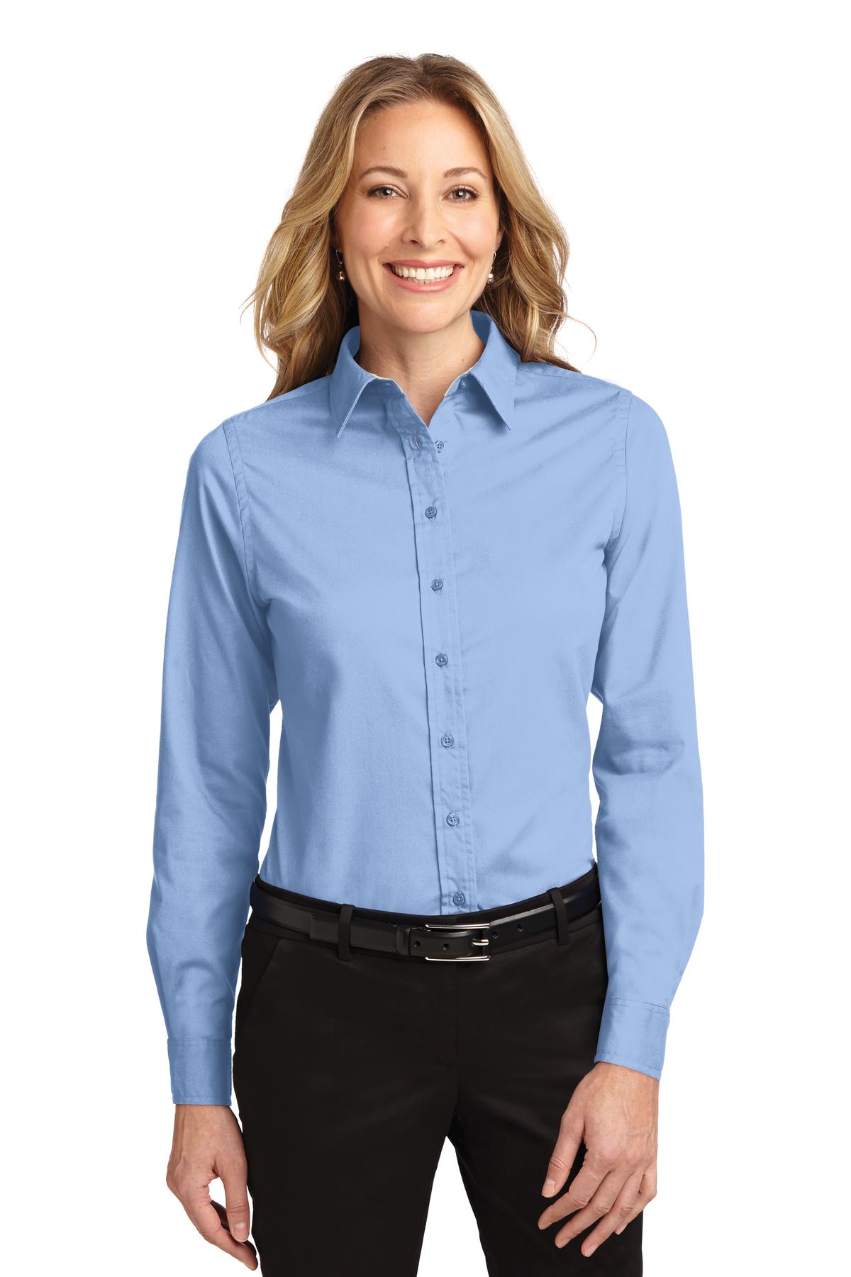 Port Authority    Feminine Long Sleeve Easy Care Shirt.  L608