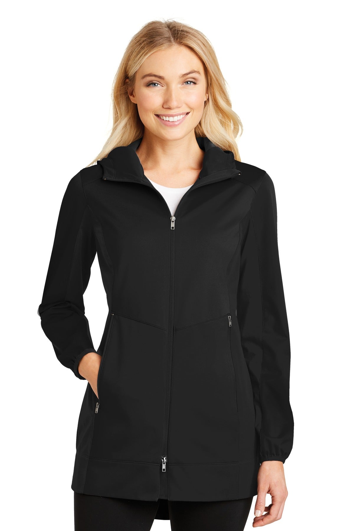 Port Authority    Feminine Active Hooded Soft Shell Jacket. L719