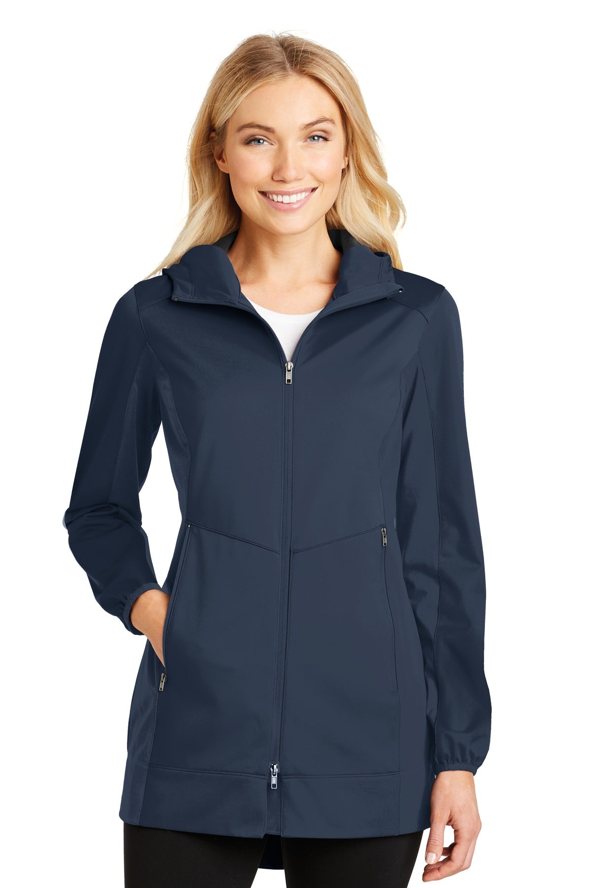 Port Authority    Feminine Active Hooded Soft Shell Jacket. L719