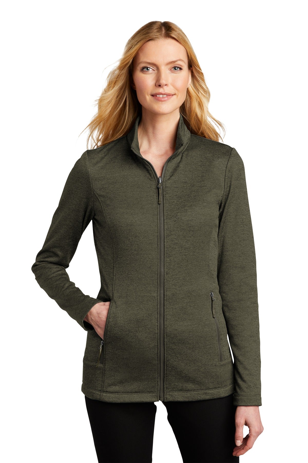 Port Authority     Feminine Collective Striated Fleece Jacket. L905