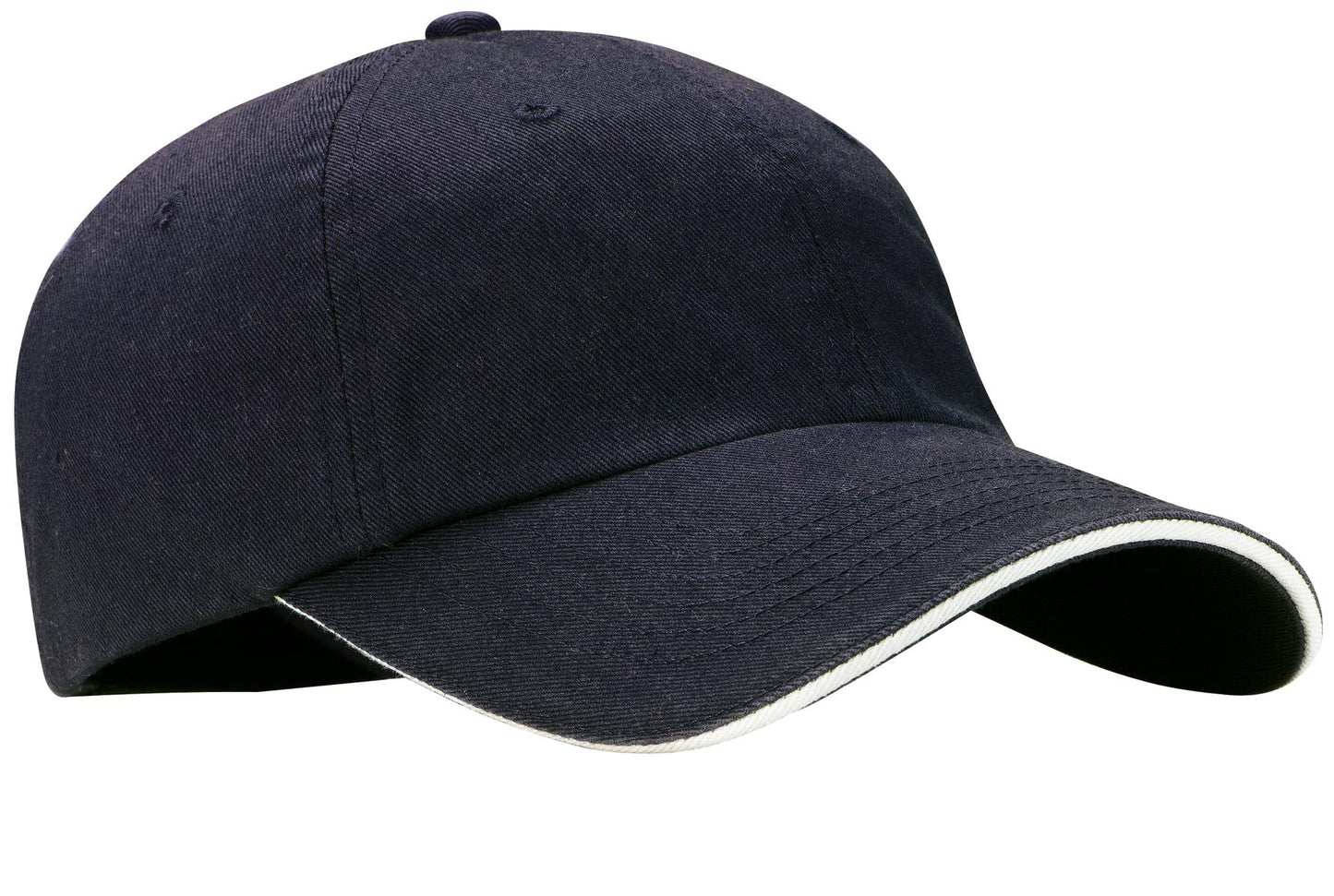 Port Authority   Sandwich Bill Cap with Striped Closure.  C830