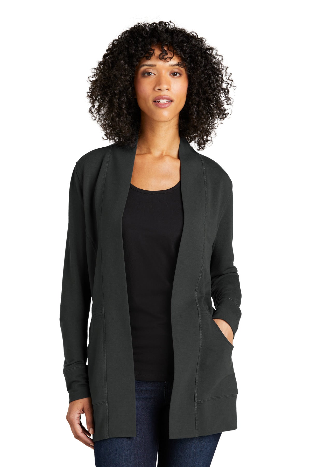 Port Authority    Feminine Microterry Cardigan LK825