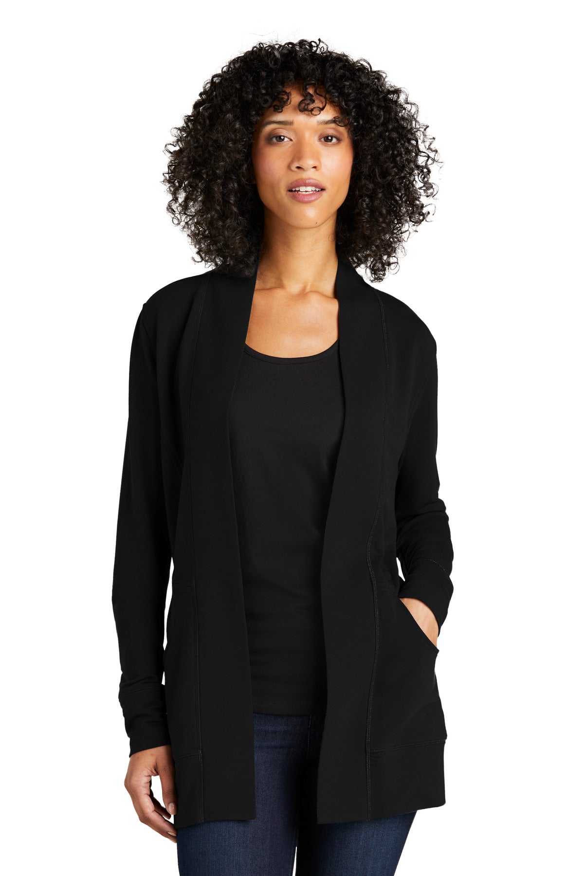 Port Authority    Feminine Microterry Cardigan LK825