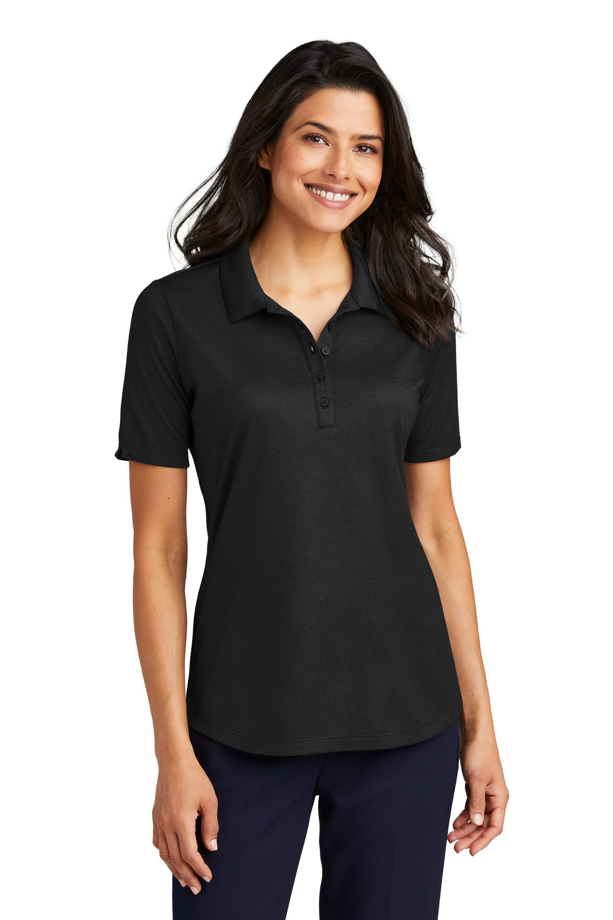 Port Authority    Feminine Fine Pique Blend Polo LK830