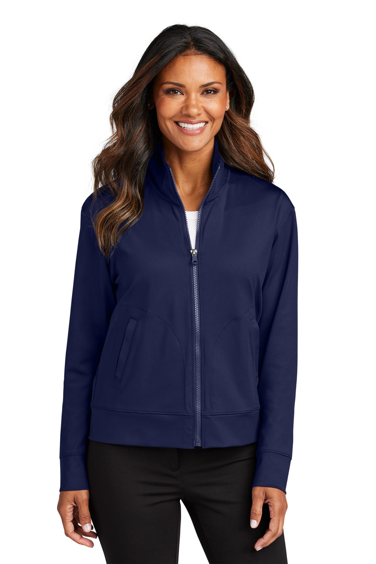 Port Authority    Feminine C-FREE   Double Knit Full-Zip LK881