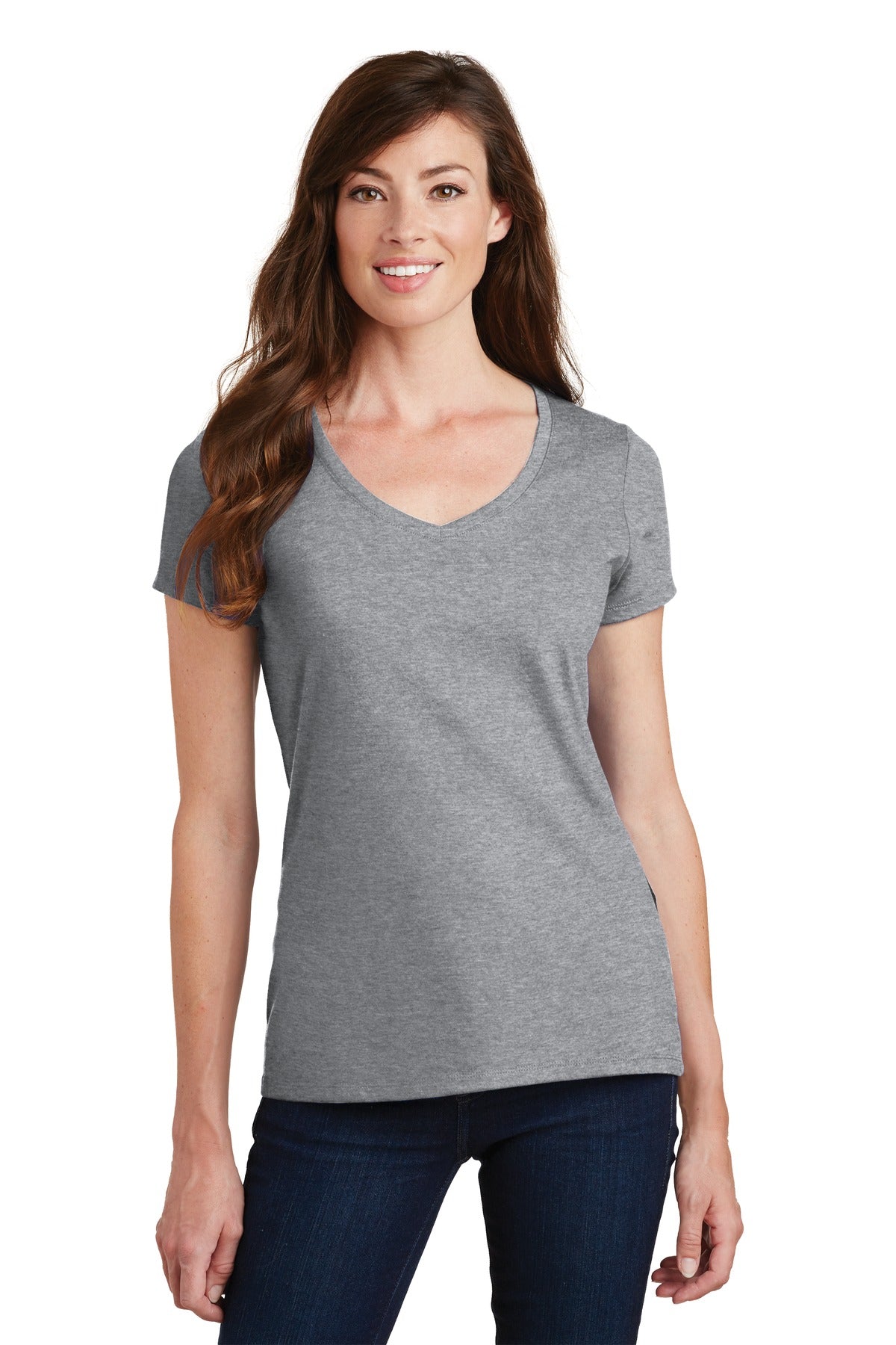 Port & Company    Feminine Fan Favorite V-Neck Tee. LPC450V