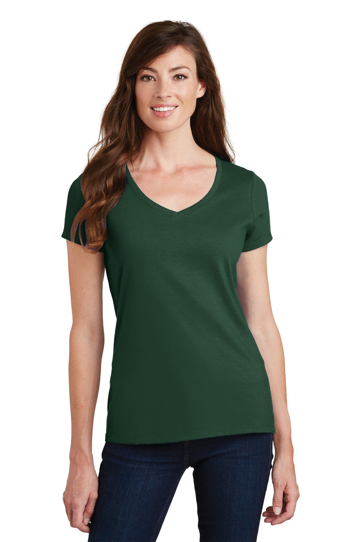 Port & Company    Feminine Fan Favorite V-Neck Tee. LPC450V