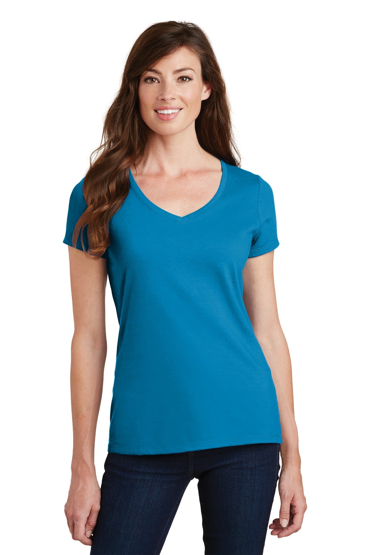 Port & Company    Feminine Fan Favorite V-Neck Tee. LPC450V