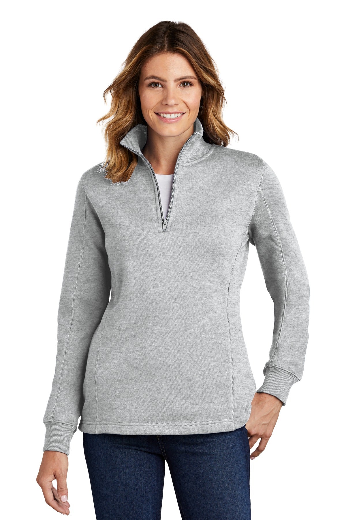 Sport-Tek    Feminine 1/4-Zip Sweatshirt. LST253