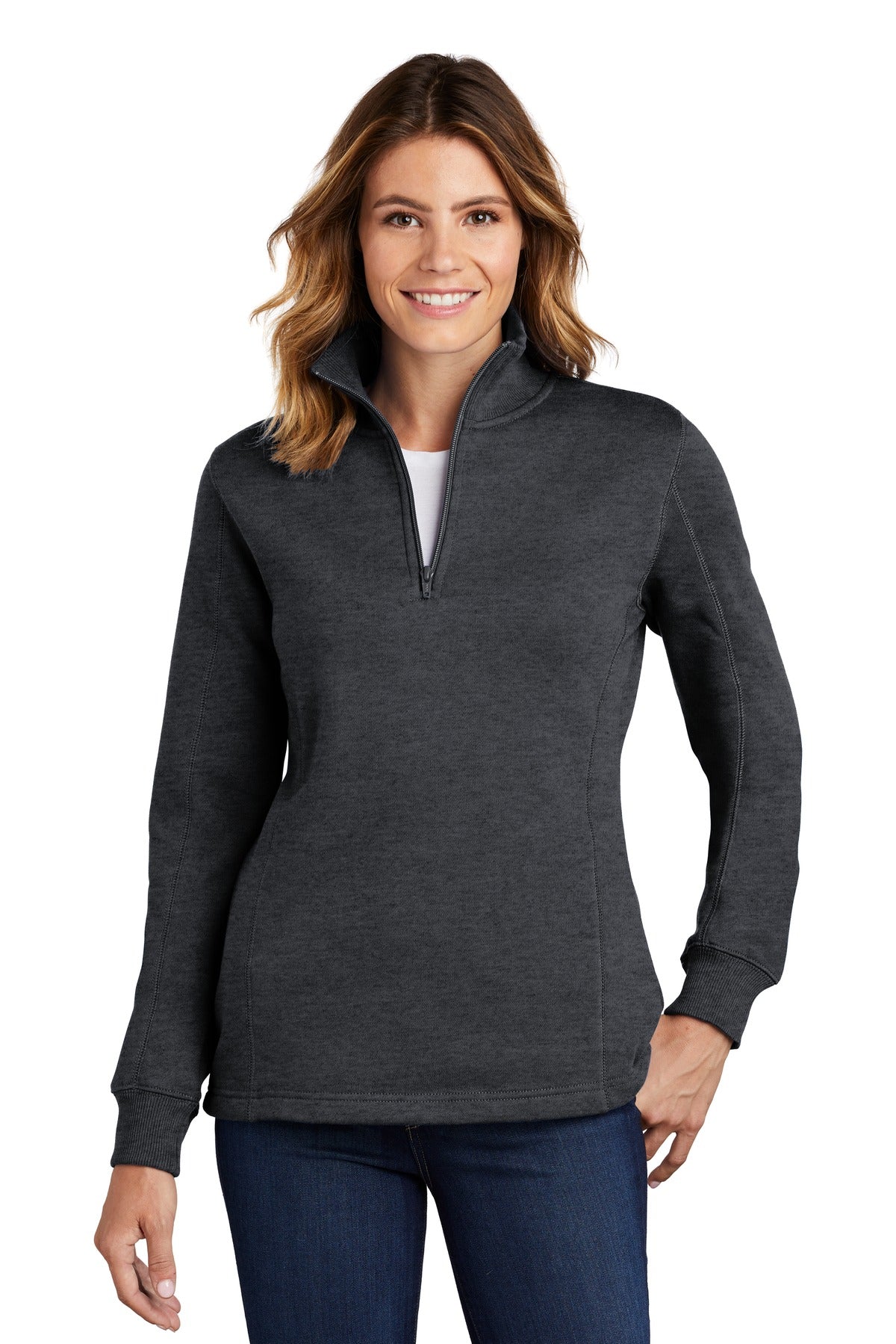 Sport-Tek    Feminine 1/4-Zip Sweatshirt. LST253