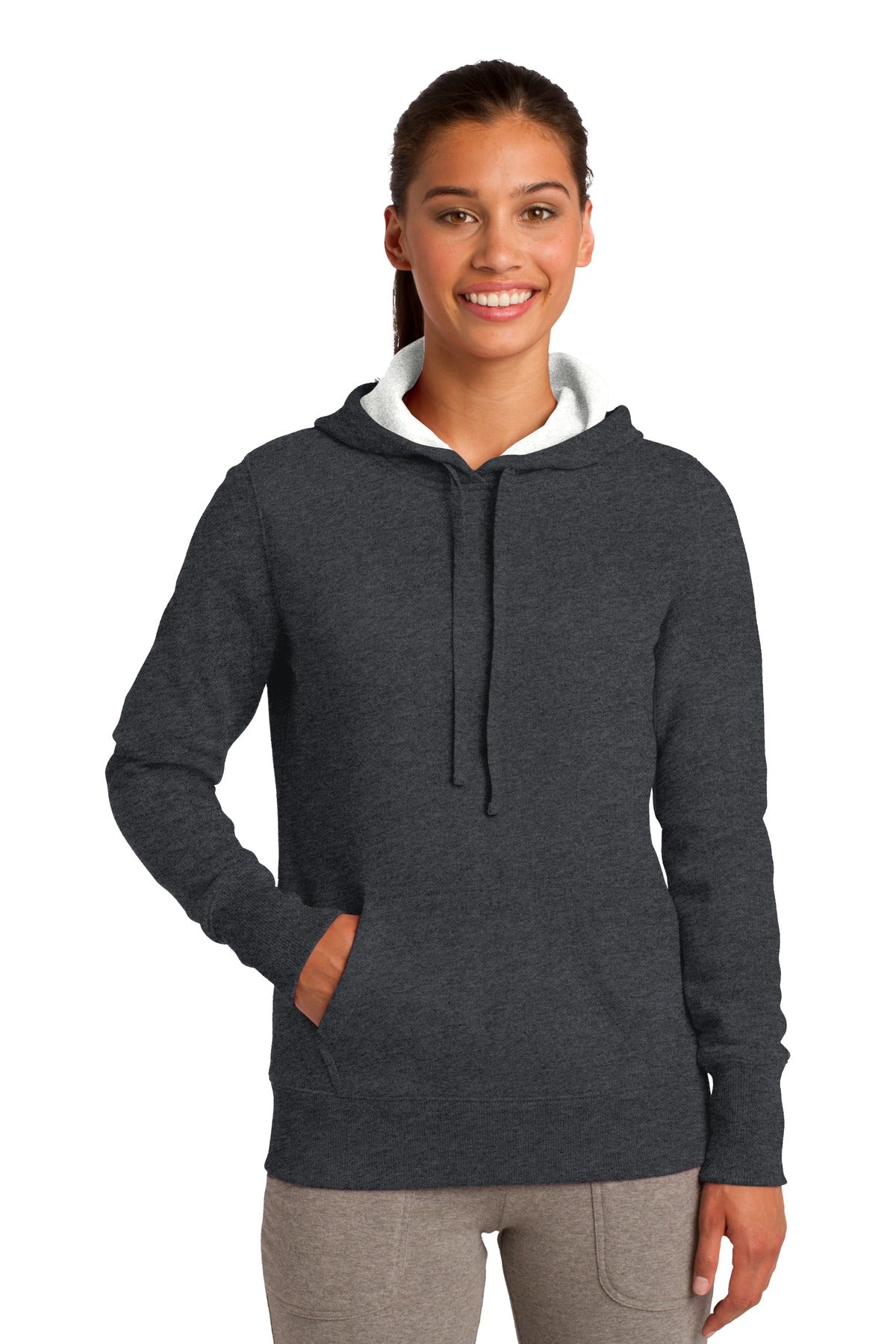 Sport-Tek    Feminine Pullover Hooded Sweatshirt. LST254