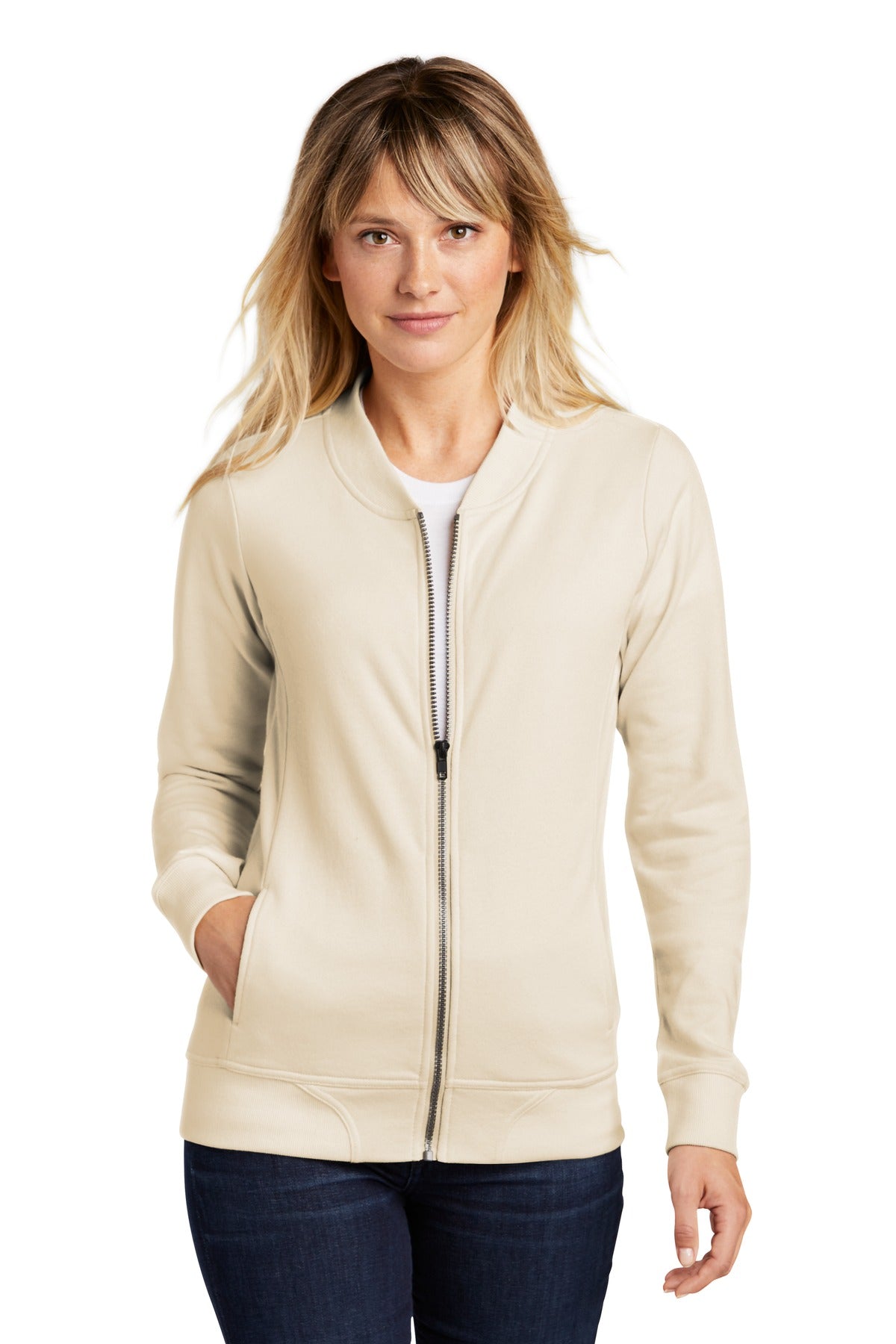 Sport-Tek     Feminine Lightweight French Terry Bomber LST274