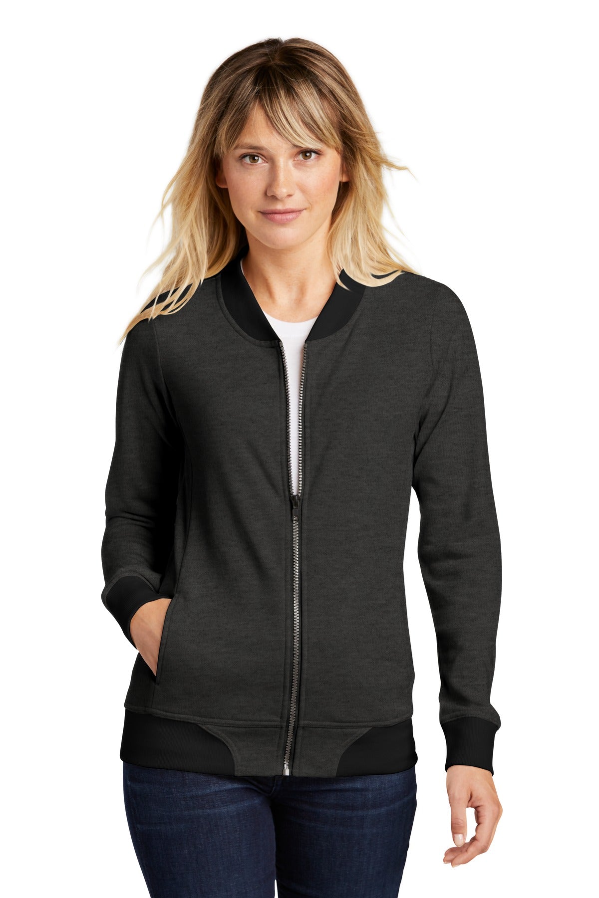 Sport-Tek     Feminine Lightweight French Terry Bomber LST274