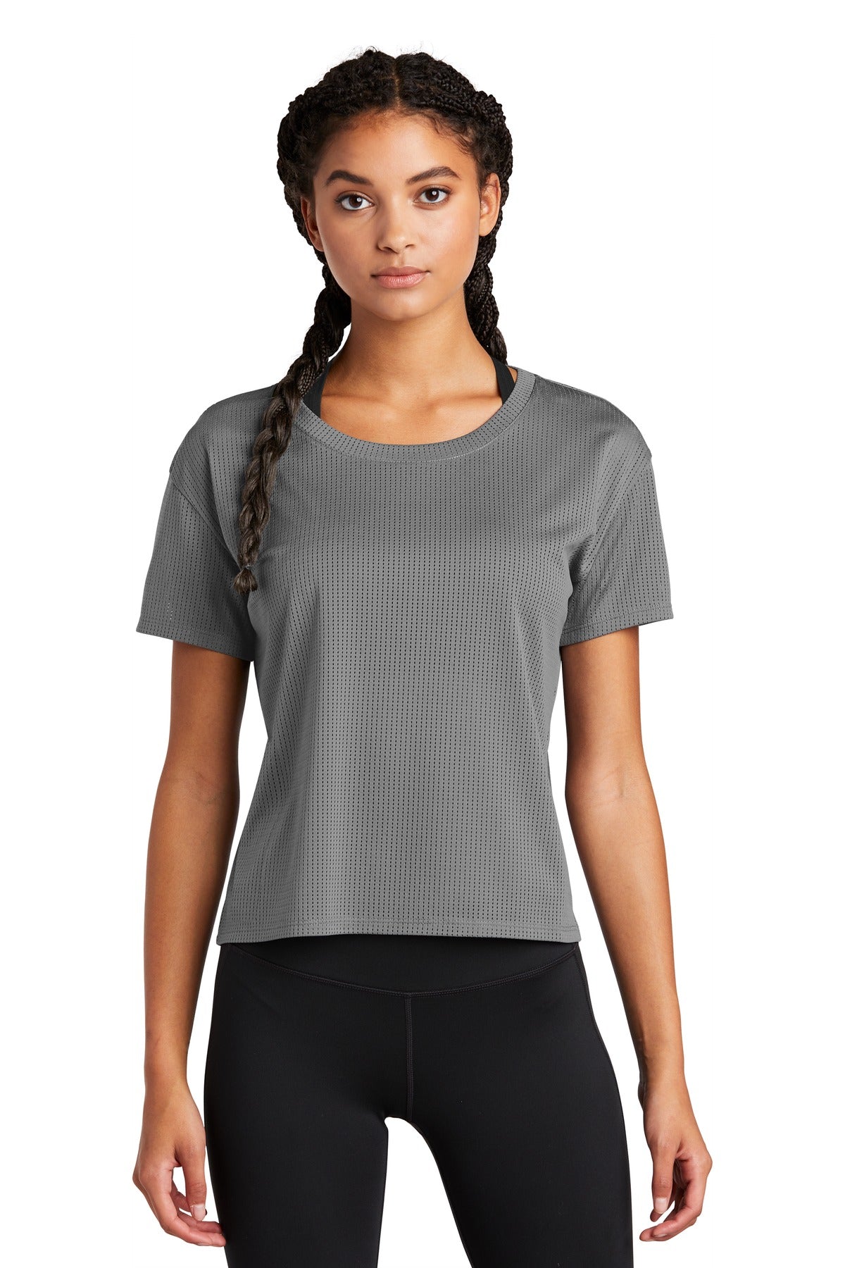 Sport-Tek     Feminine PosiCharge    Draft Crop Tee. LST411